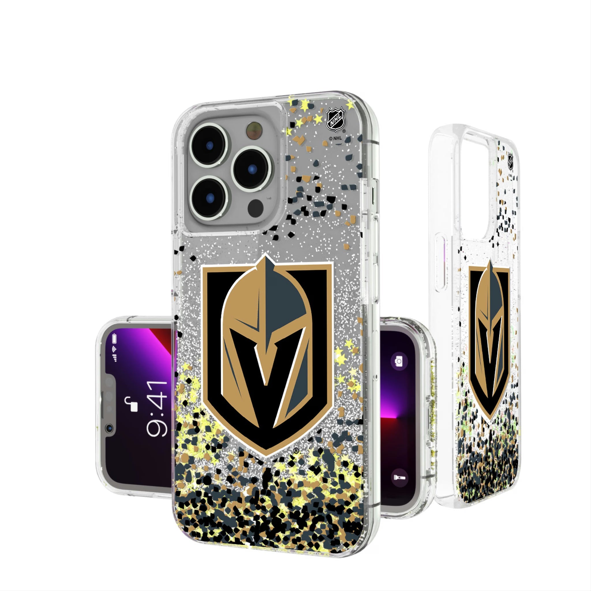Vegas Golden Knights Confetti Glitter Phone Case 18
