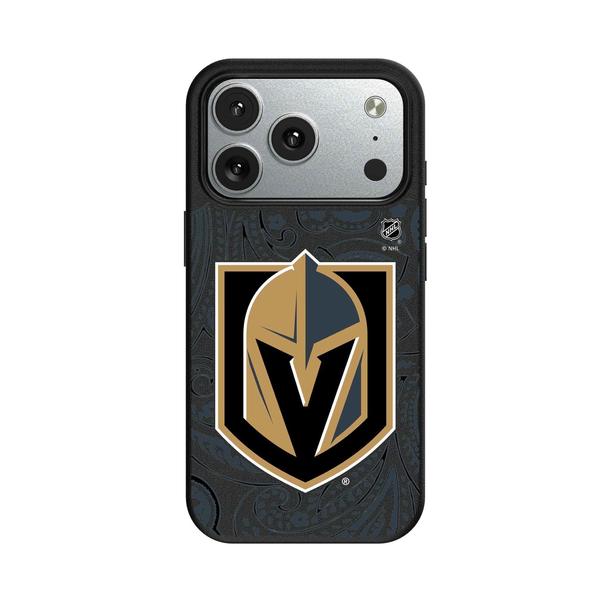 Vegas Golden Knights Paisley MagSafe Compatible Phone Case for Apple iPhone 9