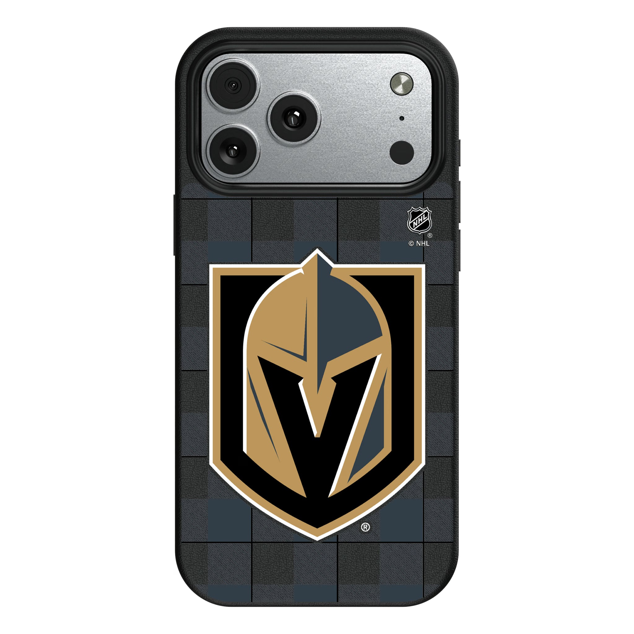 Vegas Golden Knights Plaid MagSafe Compatible Phone Case for Apple iPhone 10
