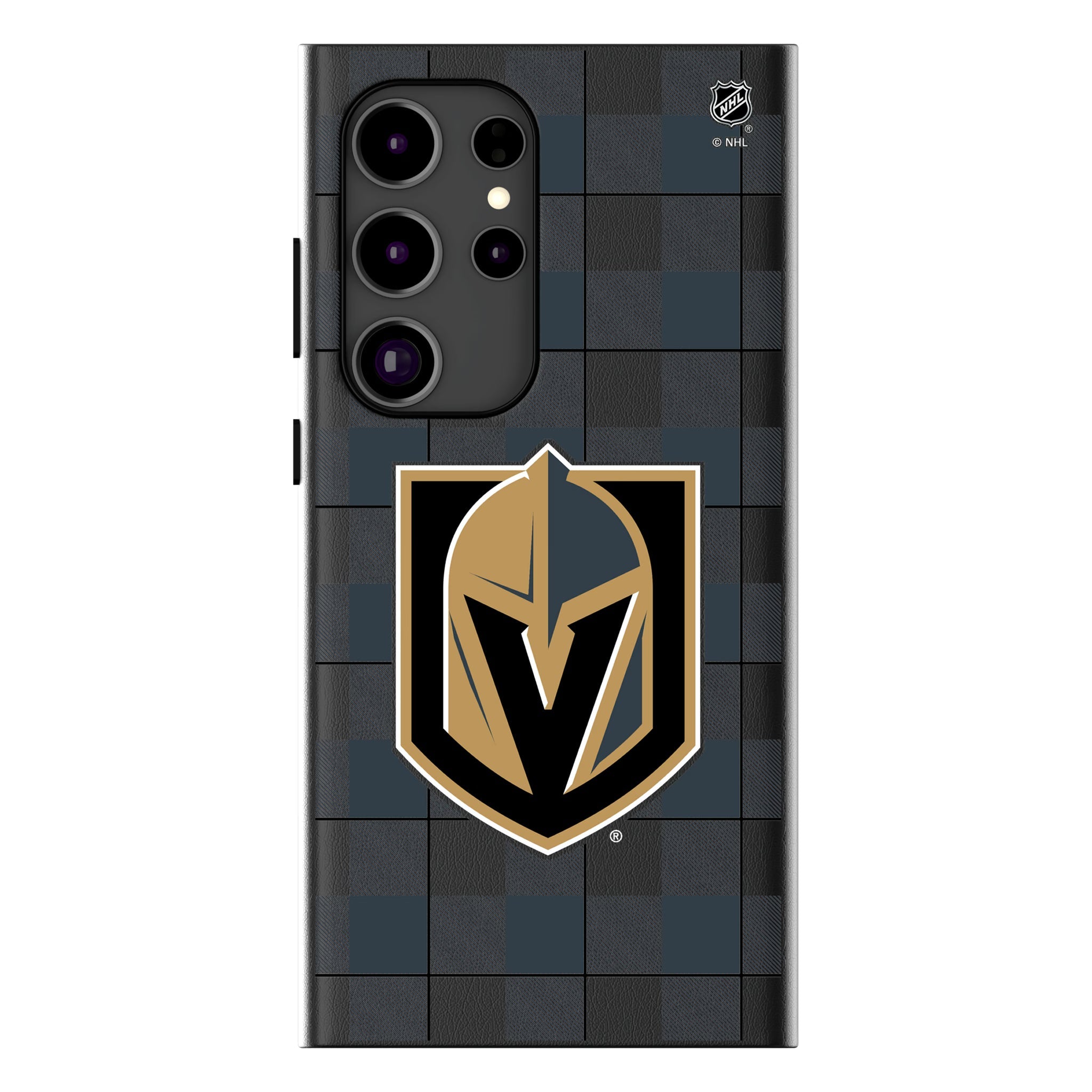 Vegas Golden Knights Plaid MagSafe Compatible Phone Case for Samsung Galaxy 18