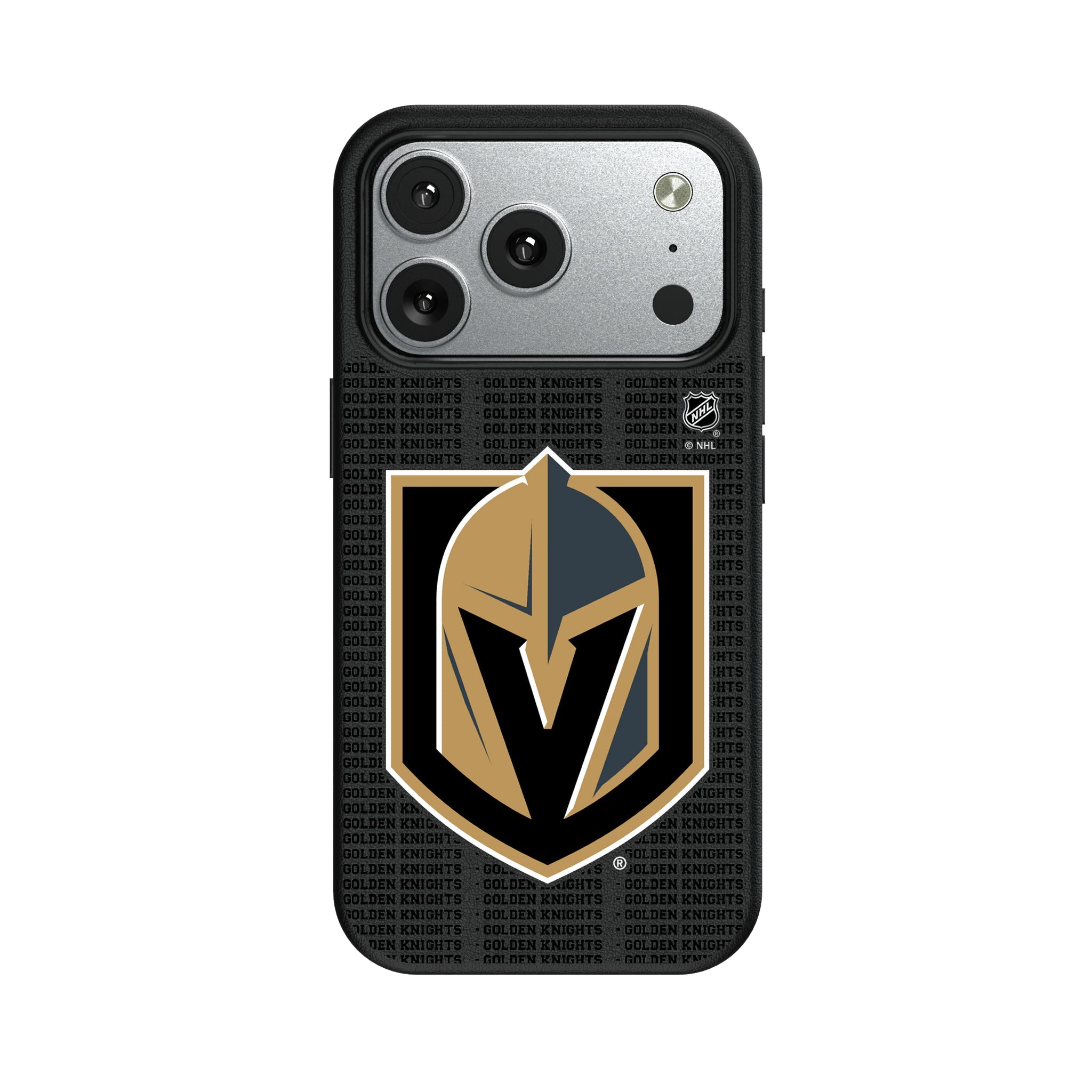 Vegas Golden Knights Text Backdrop MagSafe Compatible Phone Case for Apple iPhone 9