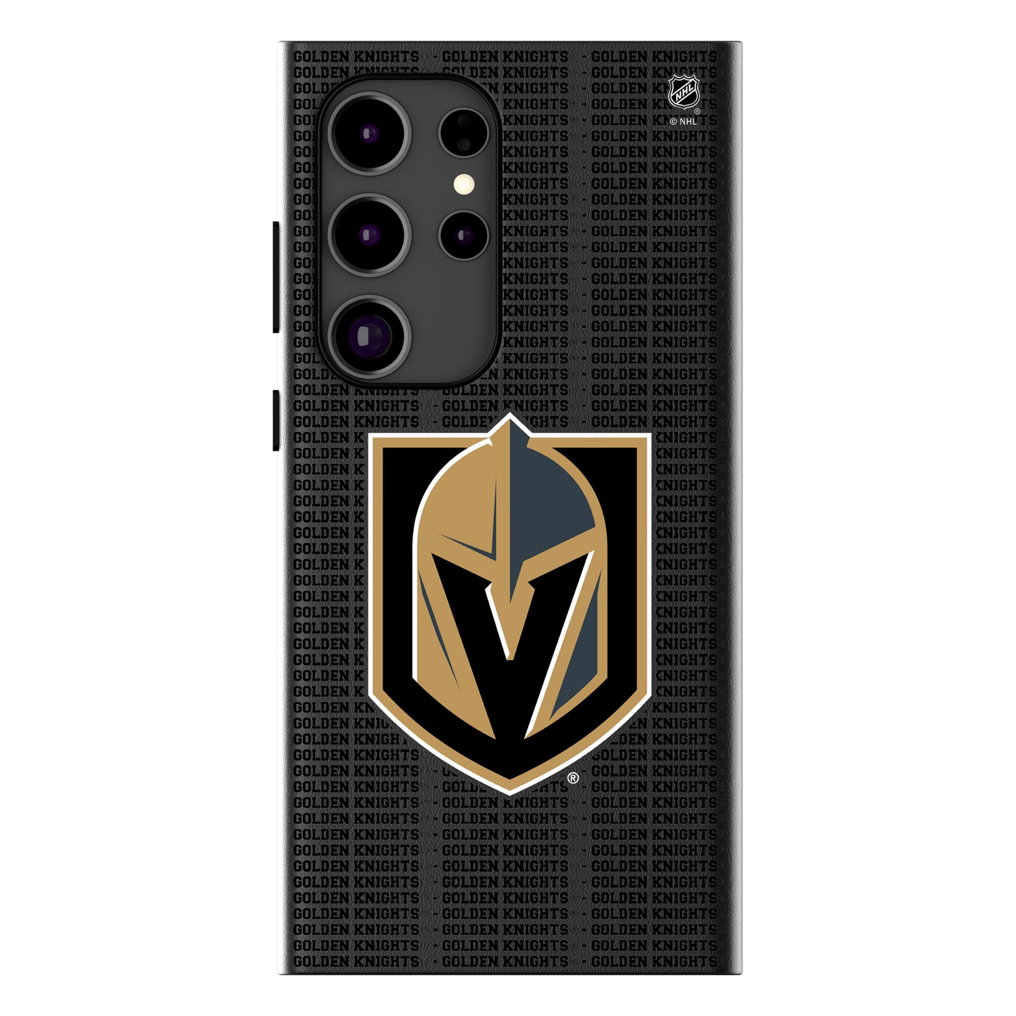 Vegas Golden Knights Text Backdrop MagSafe Compatible Phone Case for Samsung Galaxy 16