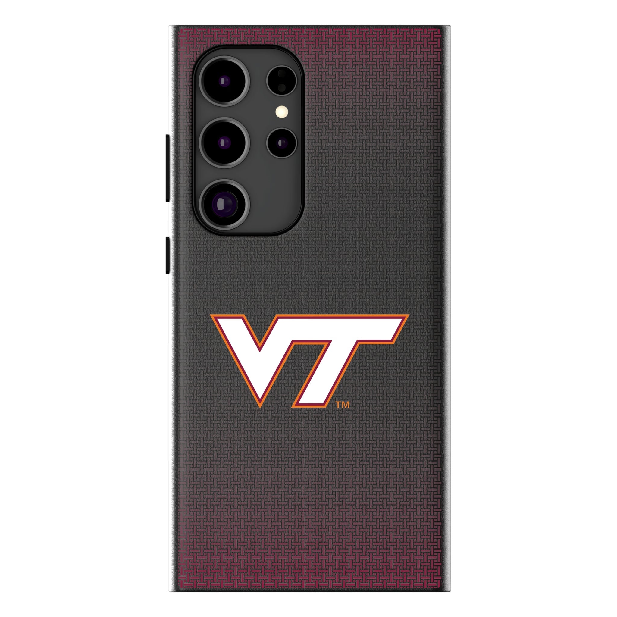Virginia Tech Hokies Linen MagSafe Compatible Phone Case for Samsung Galaxy 10