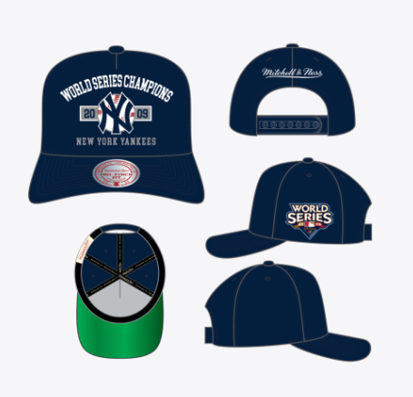 New York Yankees - MLB World Series Champions 2009 Blue Pro Pinch Fit Hat 1