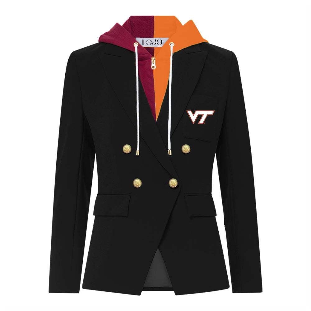 Virginia Tech Hooded Blazer Jacket | lojobands