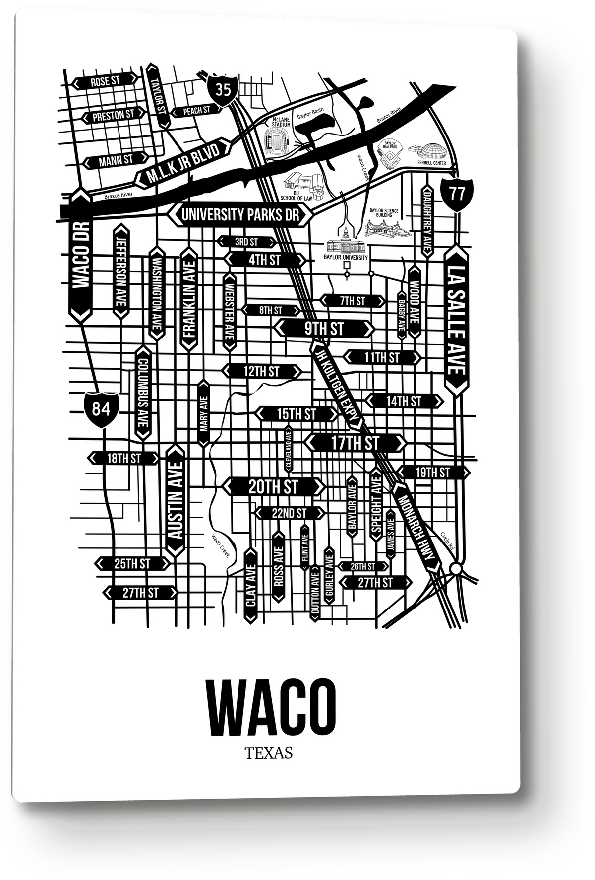 Waco, Texas street map 8
