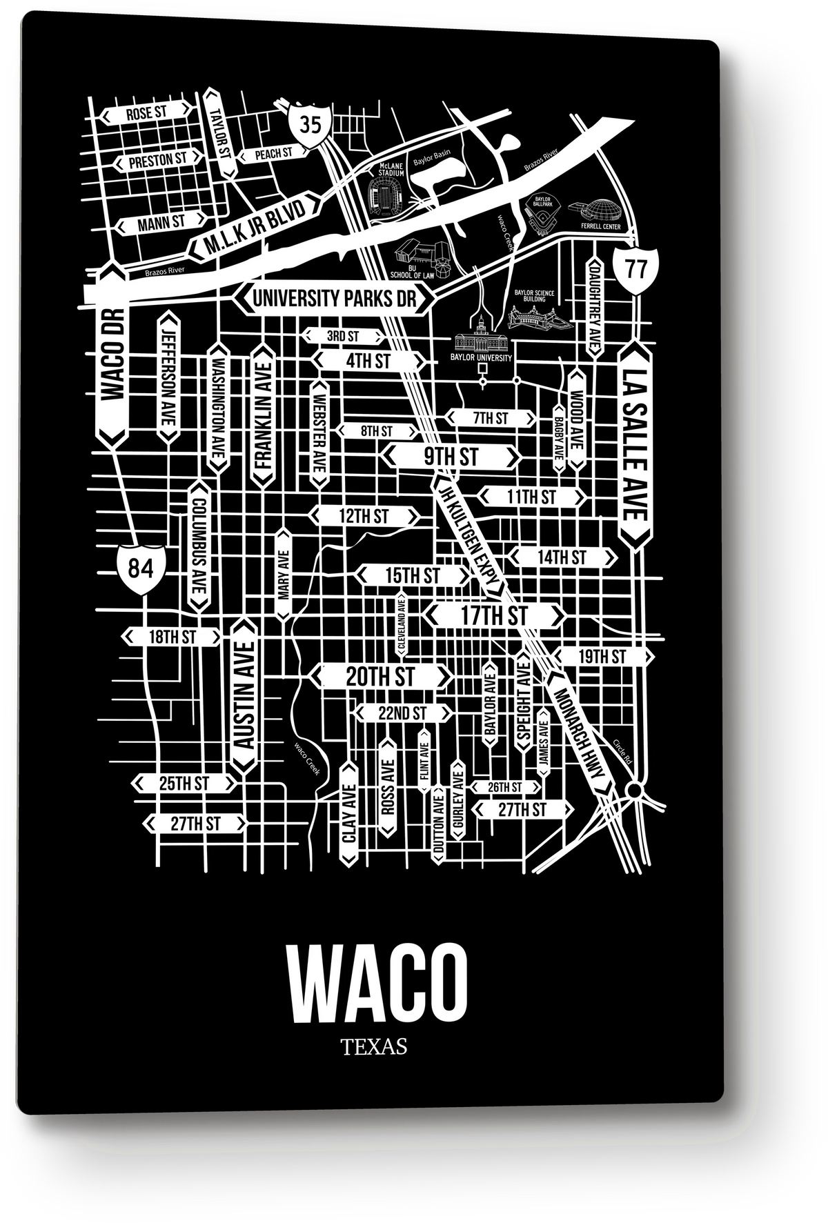 Waco, Texas street map 9