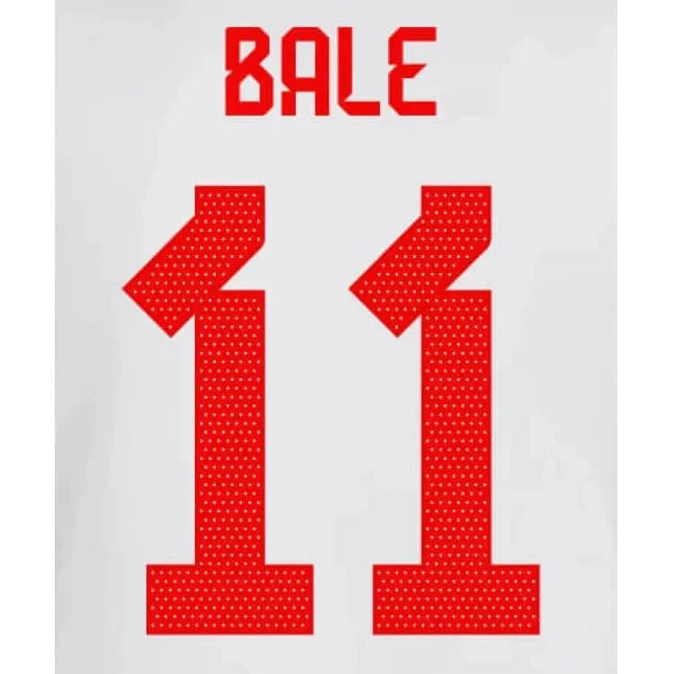 Wales 2022-23 Away Bale #11 Jersey Name Set 1