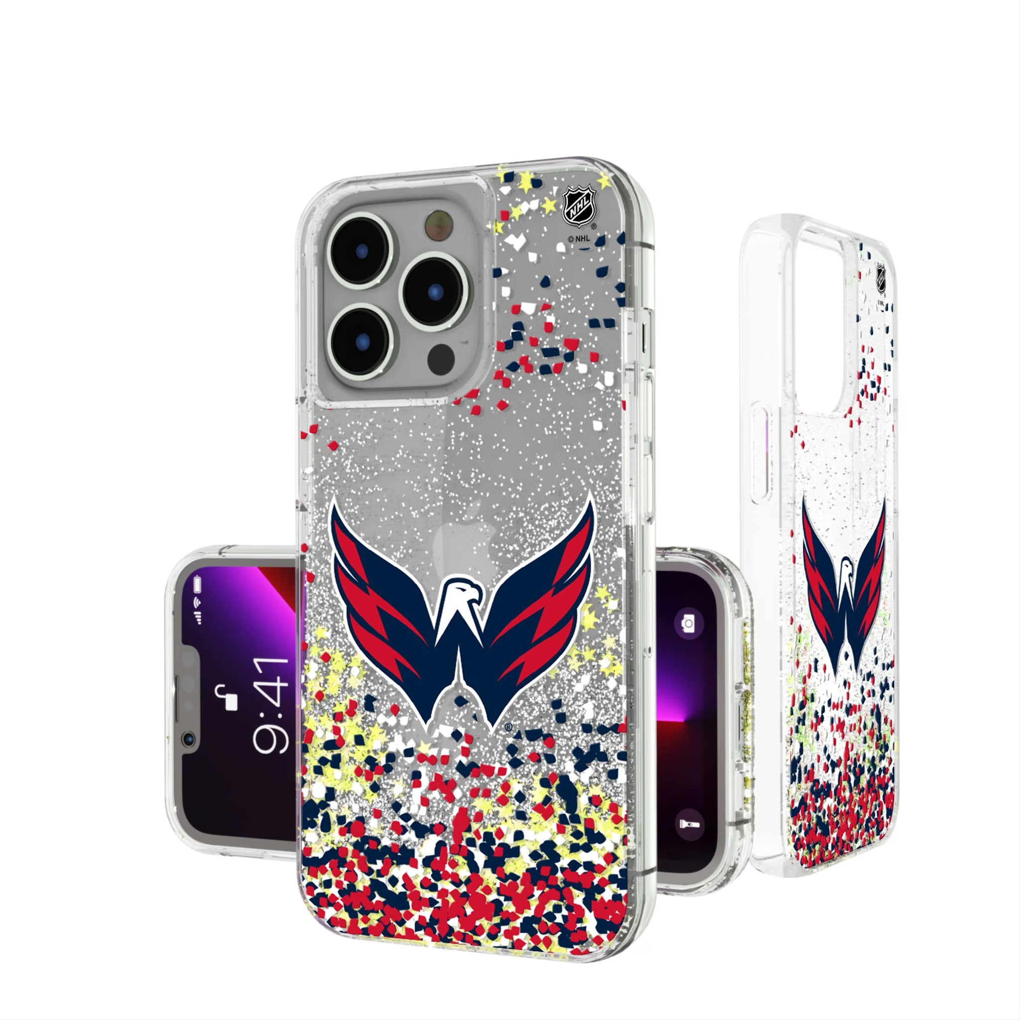 Washington Capitals Confetti Glitter Phone Case 17