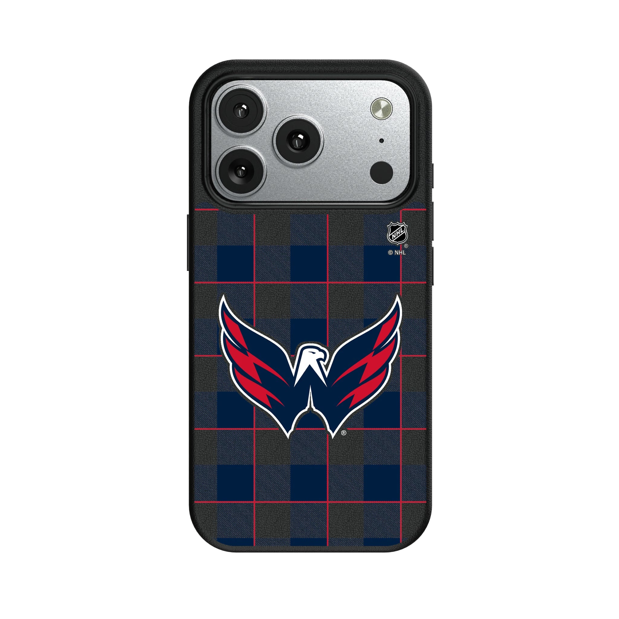 Washington Capitals Plaid MagSafe Compatible Phone Case for Apple iPhone 9
