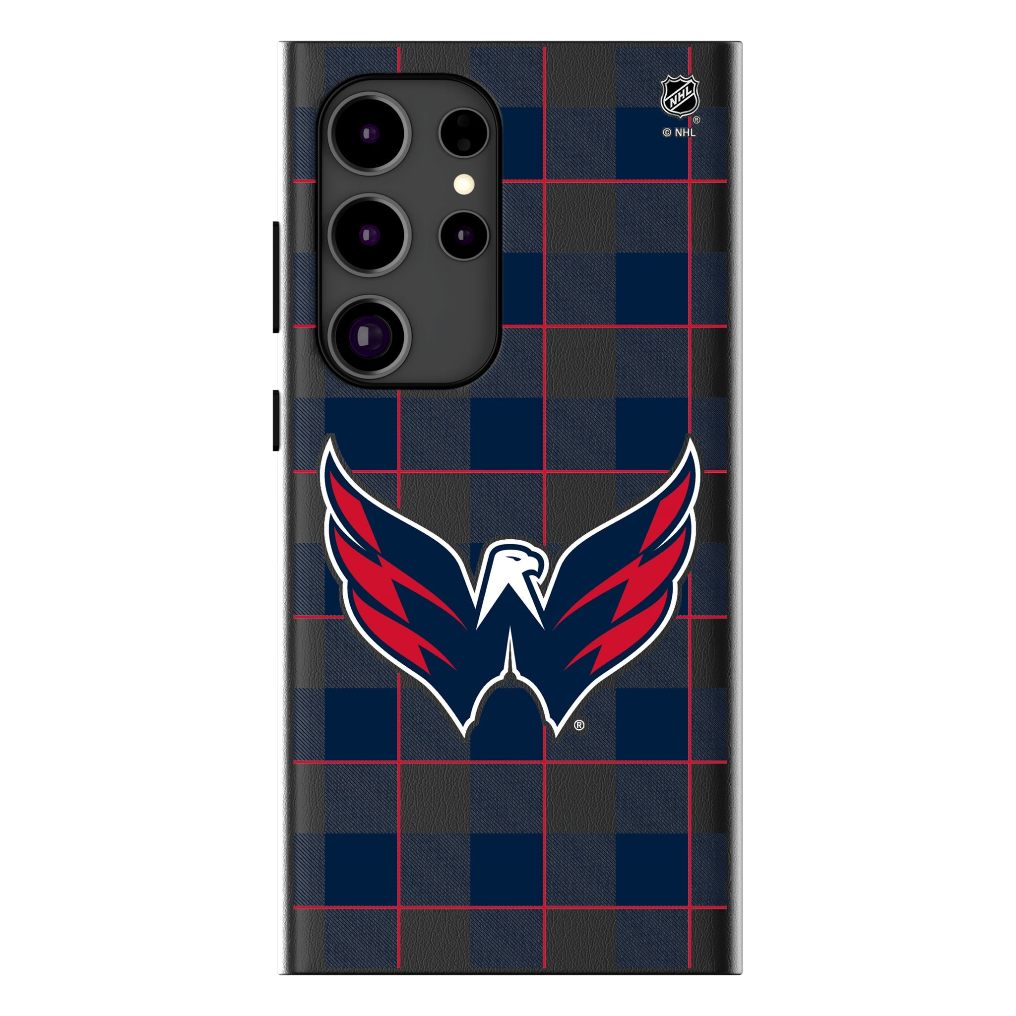 Washington Capitals Plaid MagSafe Compatible Phone Case for Samsung Galaxy 11