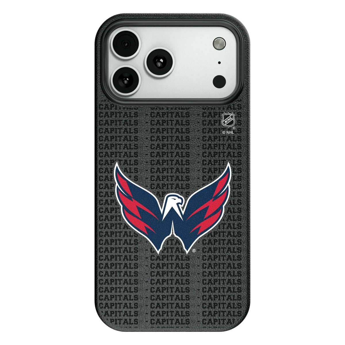 Washington Capitals Text Backdrop MagSafe Compatible Phone Case for Apple iPhone 10
