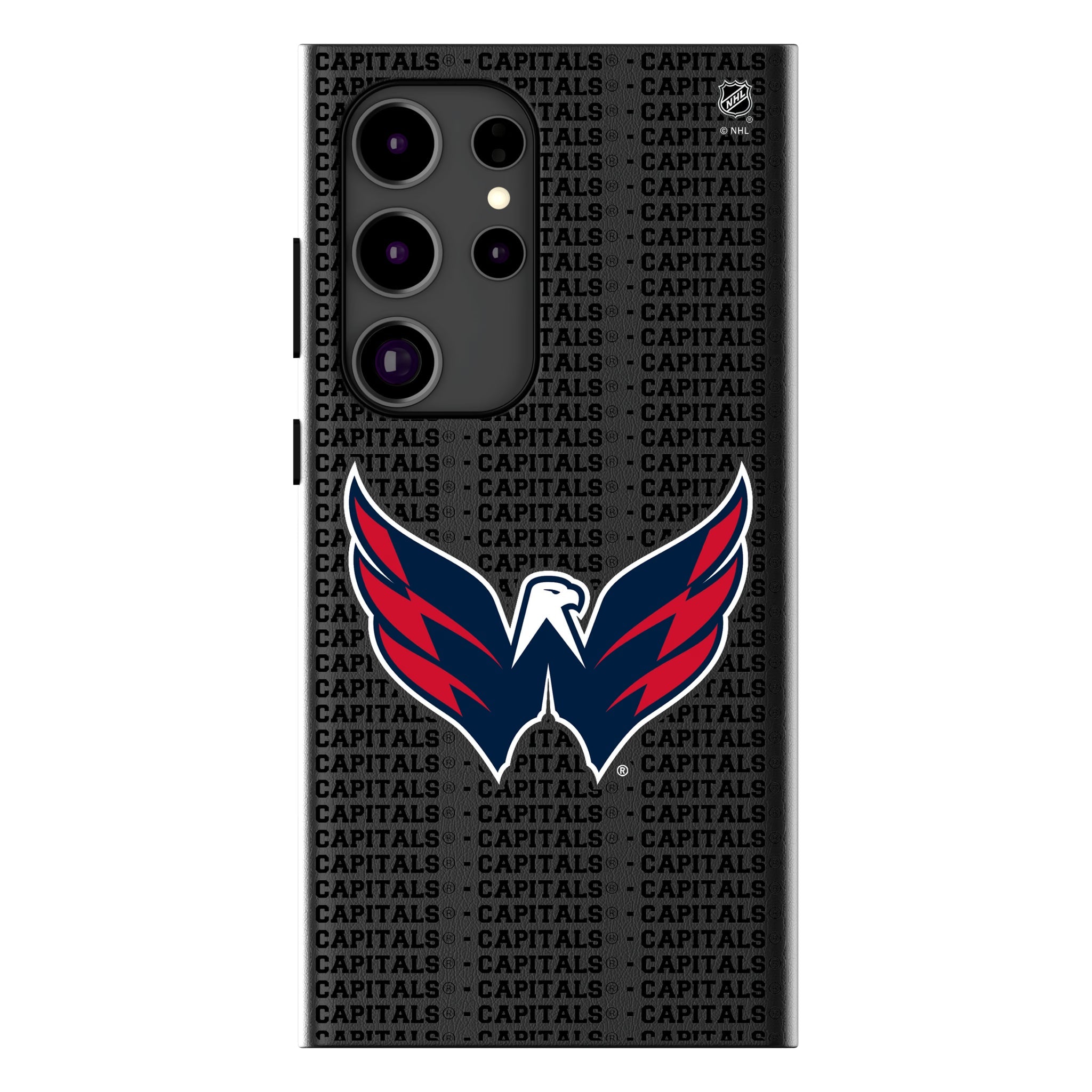 Washington Capitals Text Backdrop MagSafe Compatible Phone Case for Samsung Galaxy 14