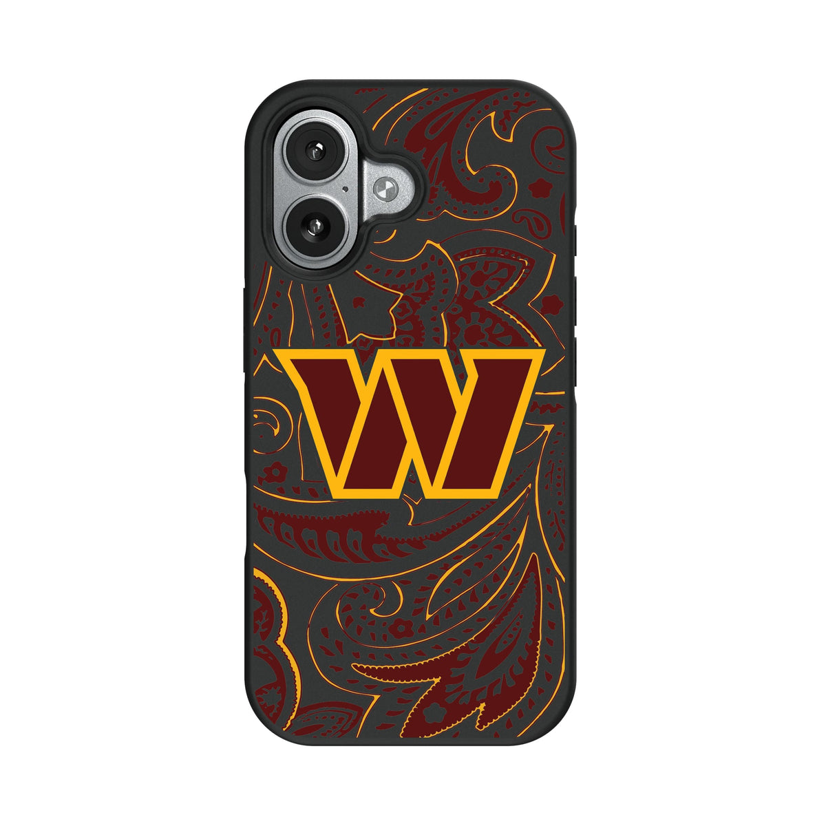 Washington Commanders Paisley Bump Phone Case 8