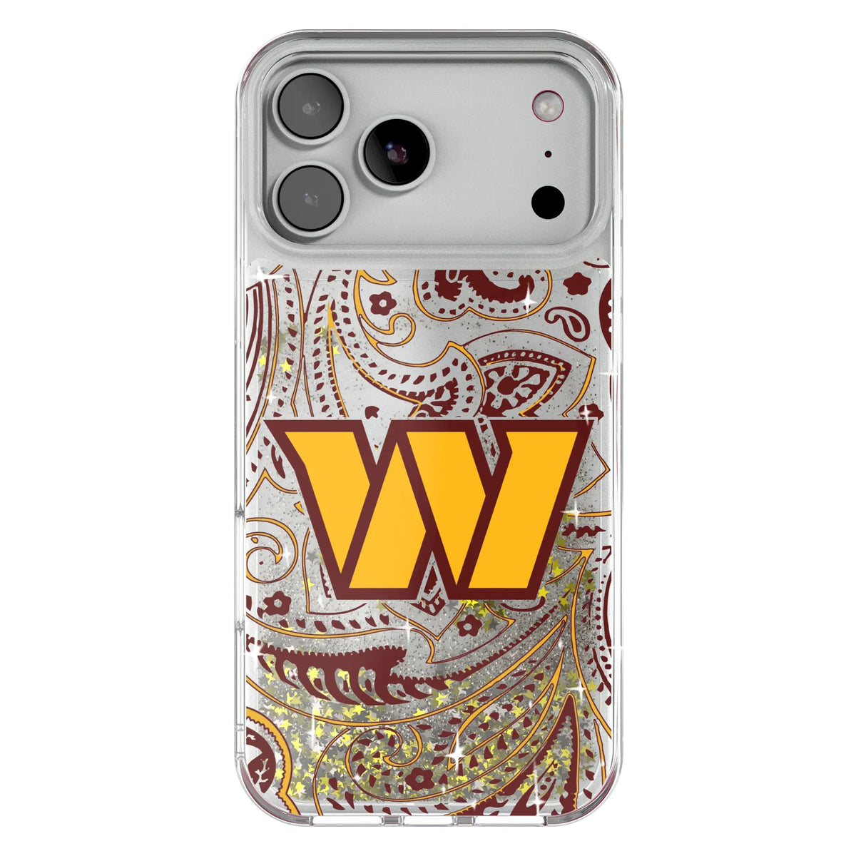 Washington Commanders Paisley Glitter Phone Case 20