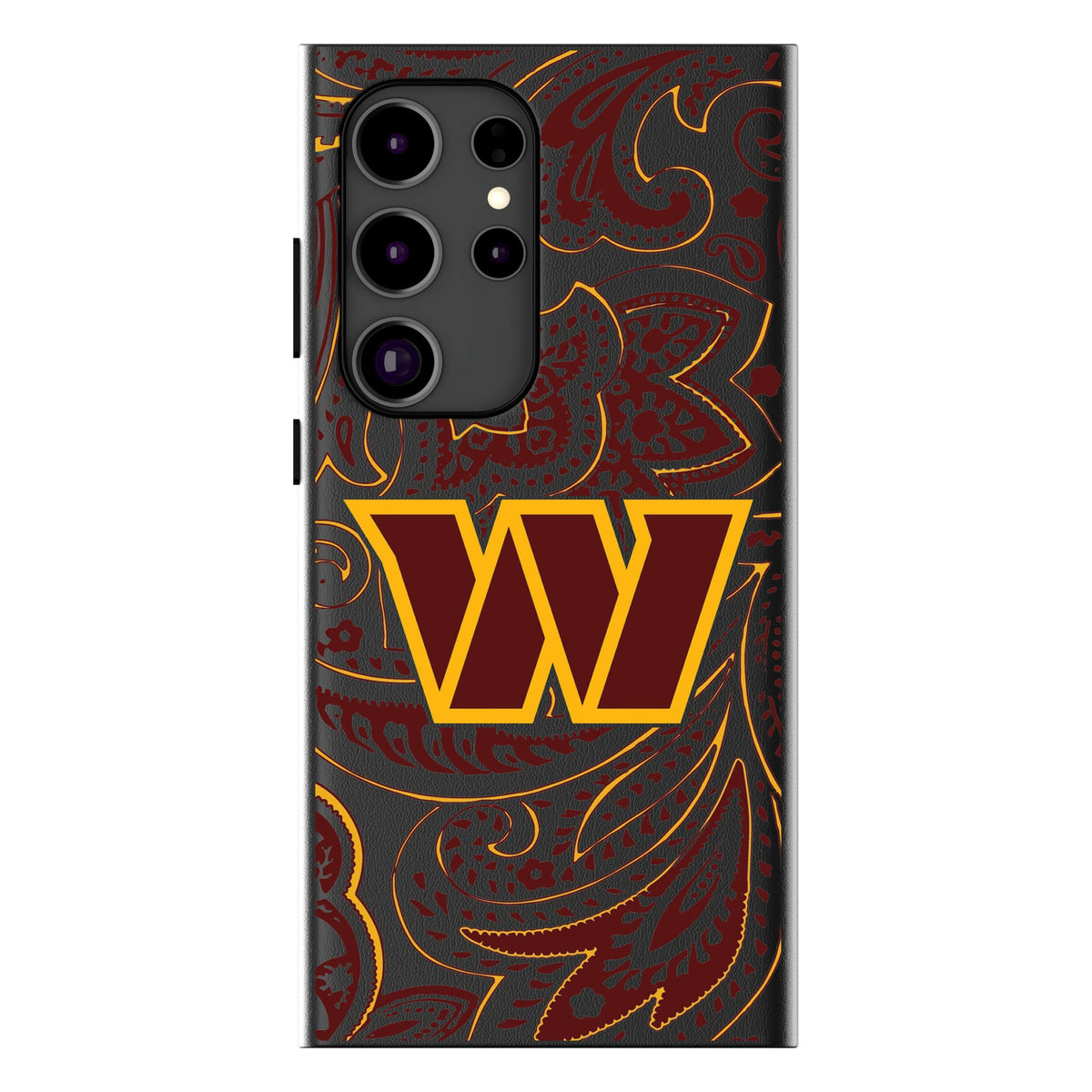 Washington Commanders Paisley MagSafe Compatible Phone Case for Samsung Galaxy 12