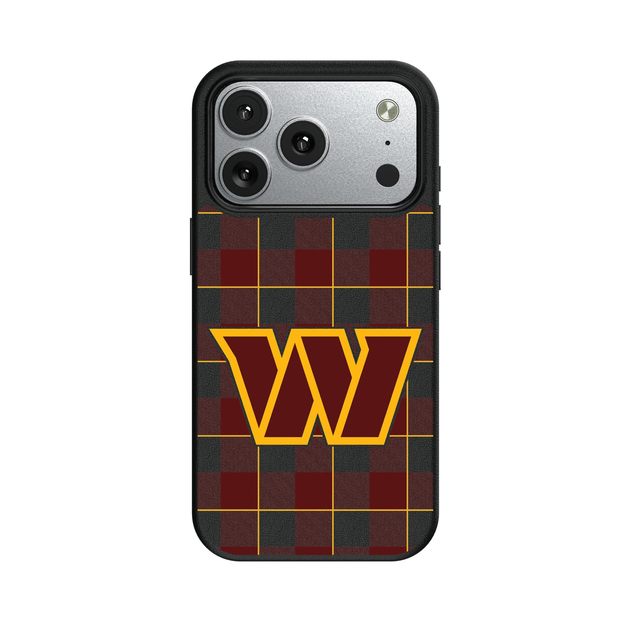 Washington Commanders Plaid MagSafe Compatible Phone Case for Apple iPhone 9