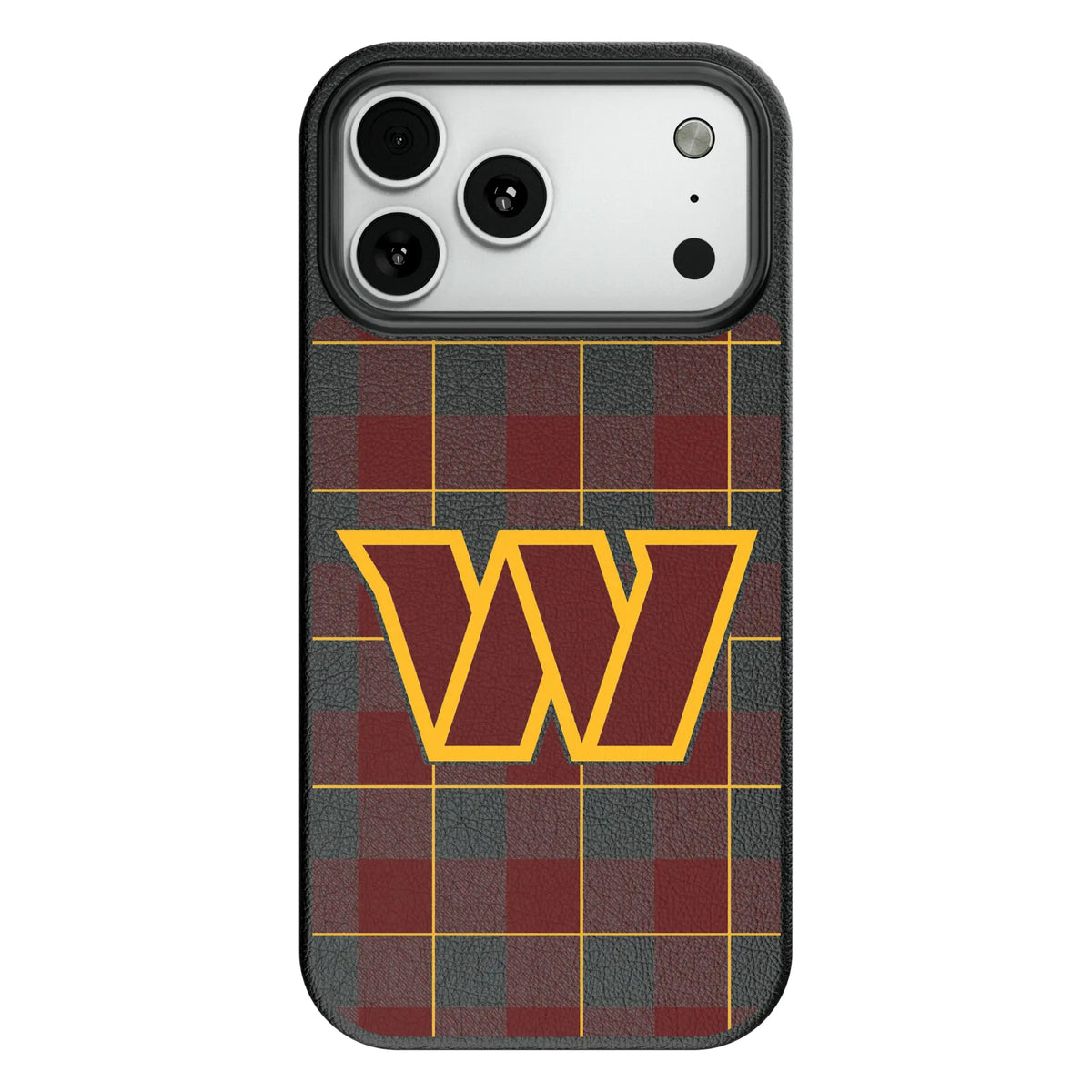 Washington Commanders Plaid MagSafe Compatible Phone Case for Apple iPhone 12