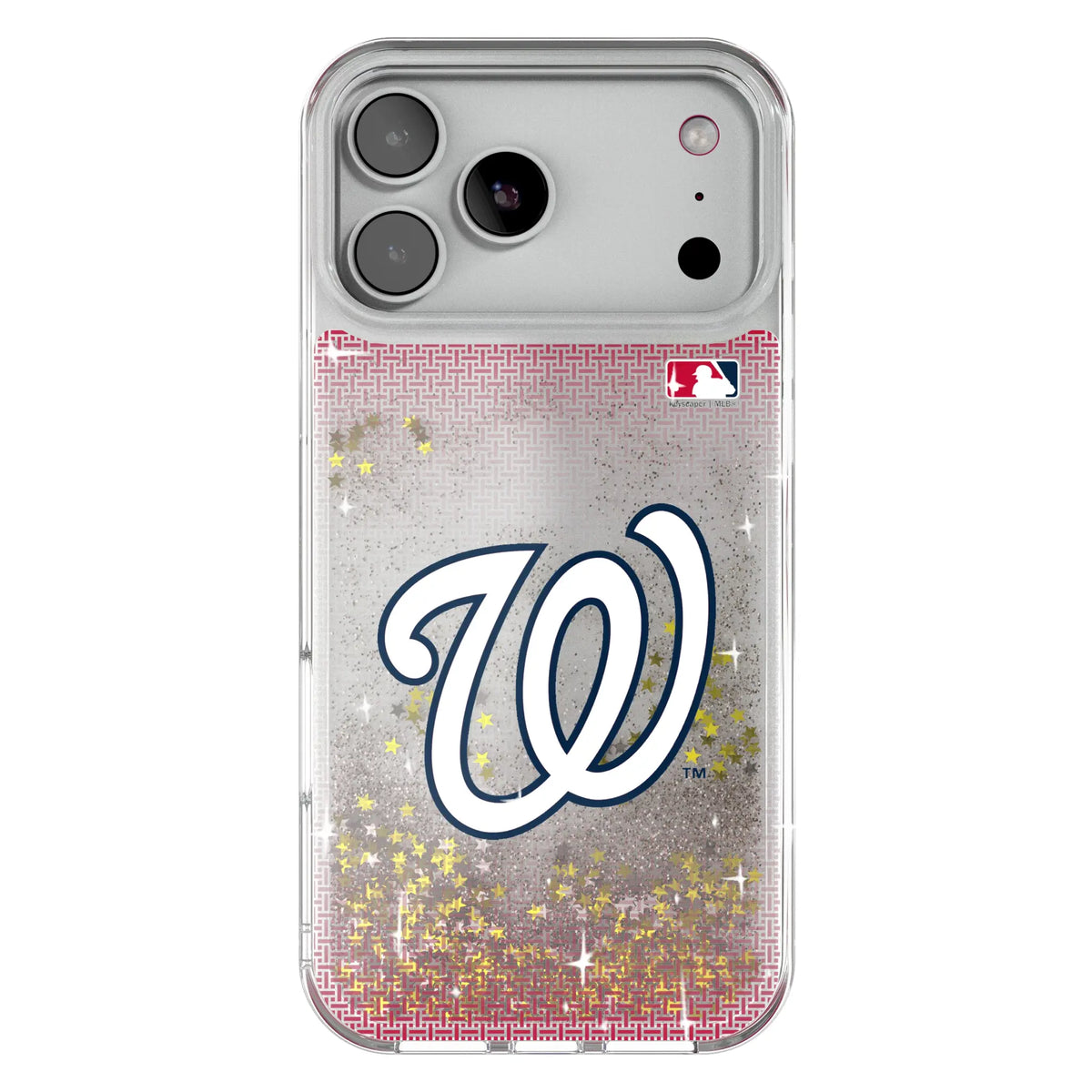 Washington Nationals Linen Glitter Phone Case 19