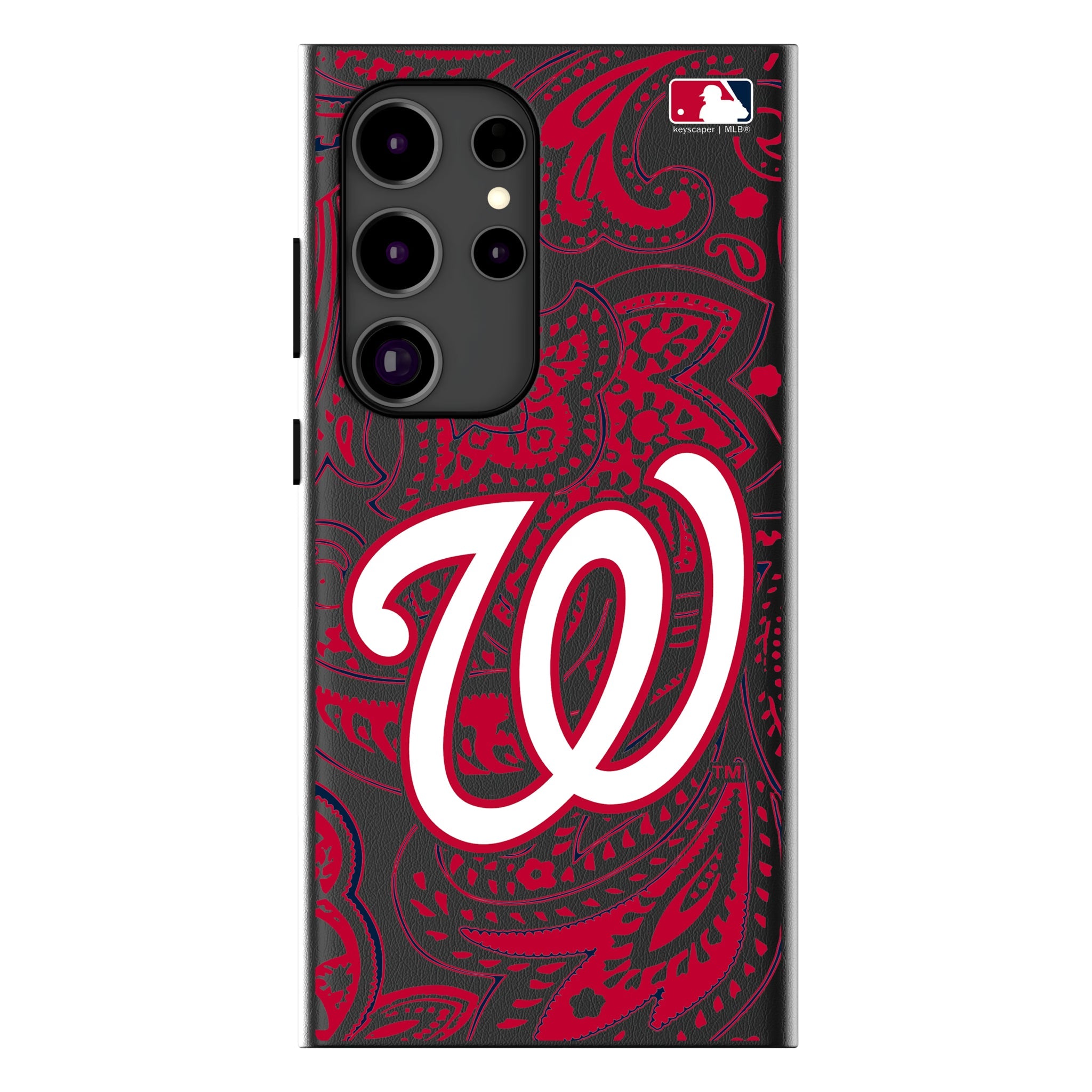 Washington Nationals Paisley MagSafe Compatible Phone Case for Samsung Galaxy 15