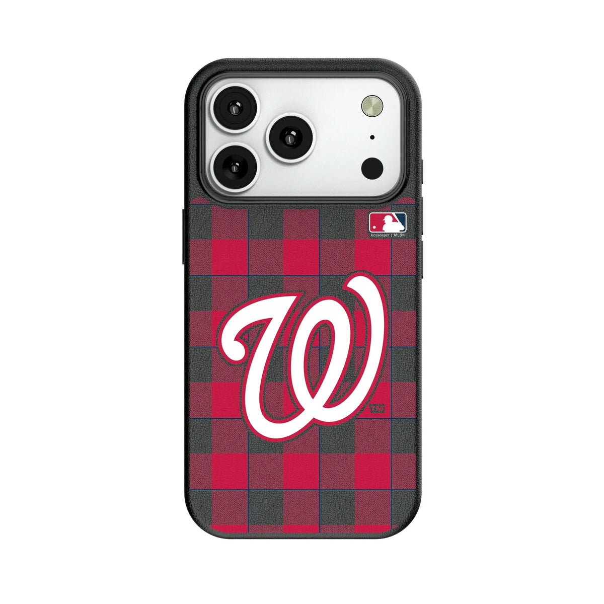 Washington Nationals Plaid MagSafe Compatible Phone Case for Apple iPhone 12