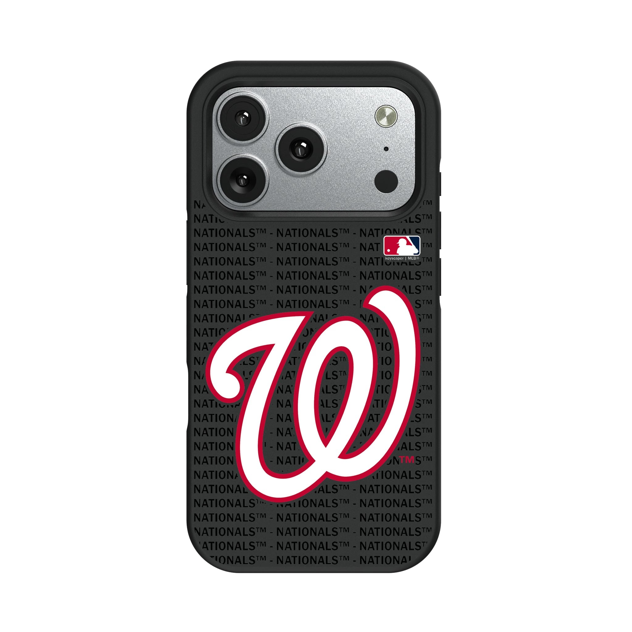 Washington Nationals Text Backdrop Bump Phone Case 10