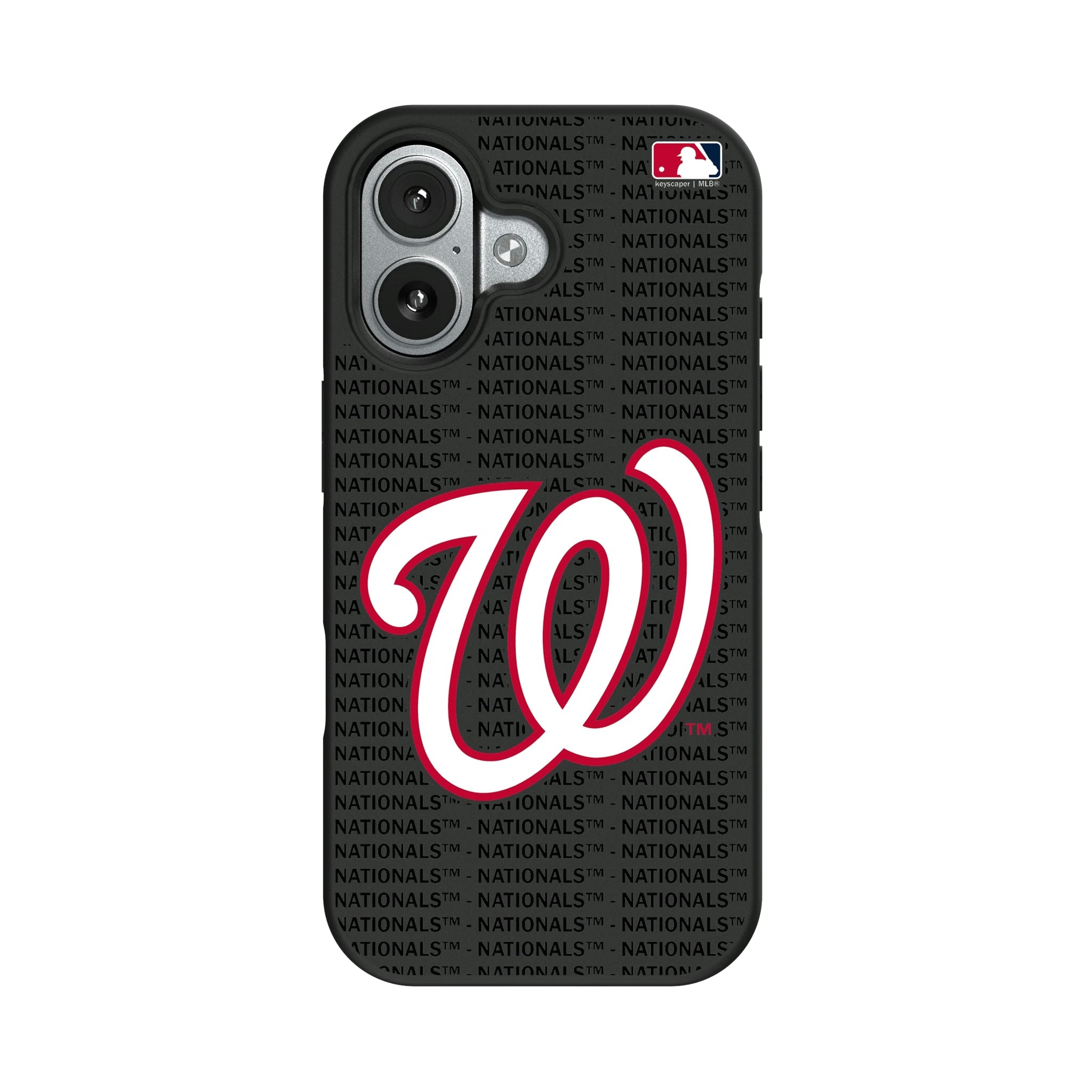 Washington Nationals Text Backdrop Bump Phone Case 8