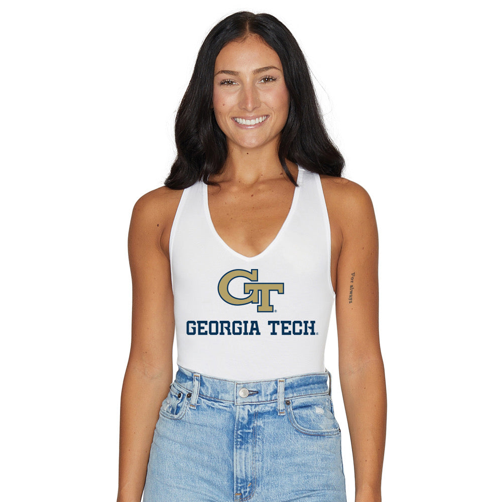 Georgia Tech White Bodysuit | lojobands 1