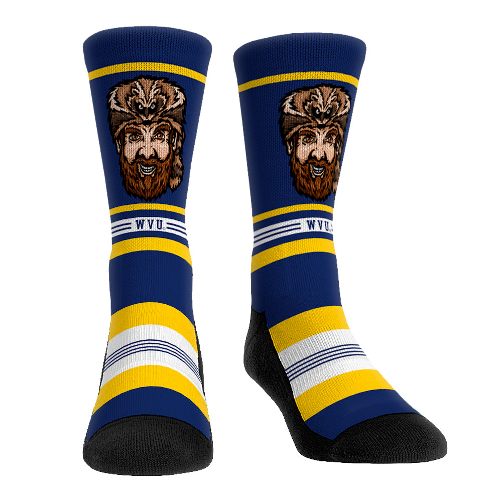 West Virginia Mountaineers - Game Face Mascot | Rock 'Em Socks
