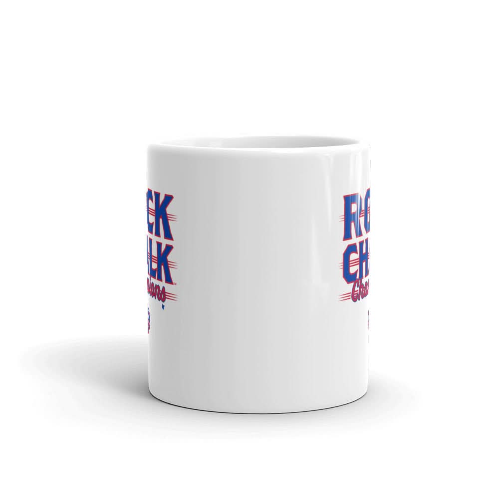 Kansas Basketball: Rock Chalk Champions Mug 3
