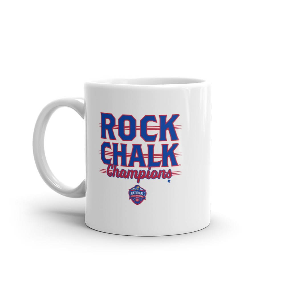 Kansas Basketball: Rock Chalk Champions Mug 2