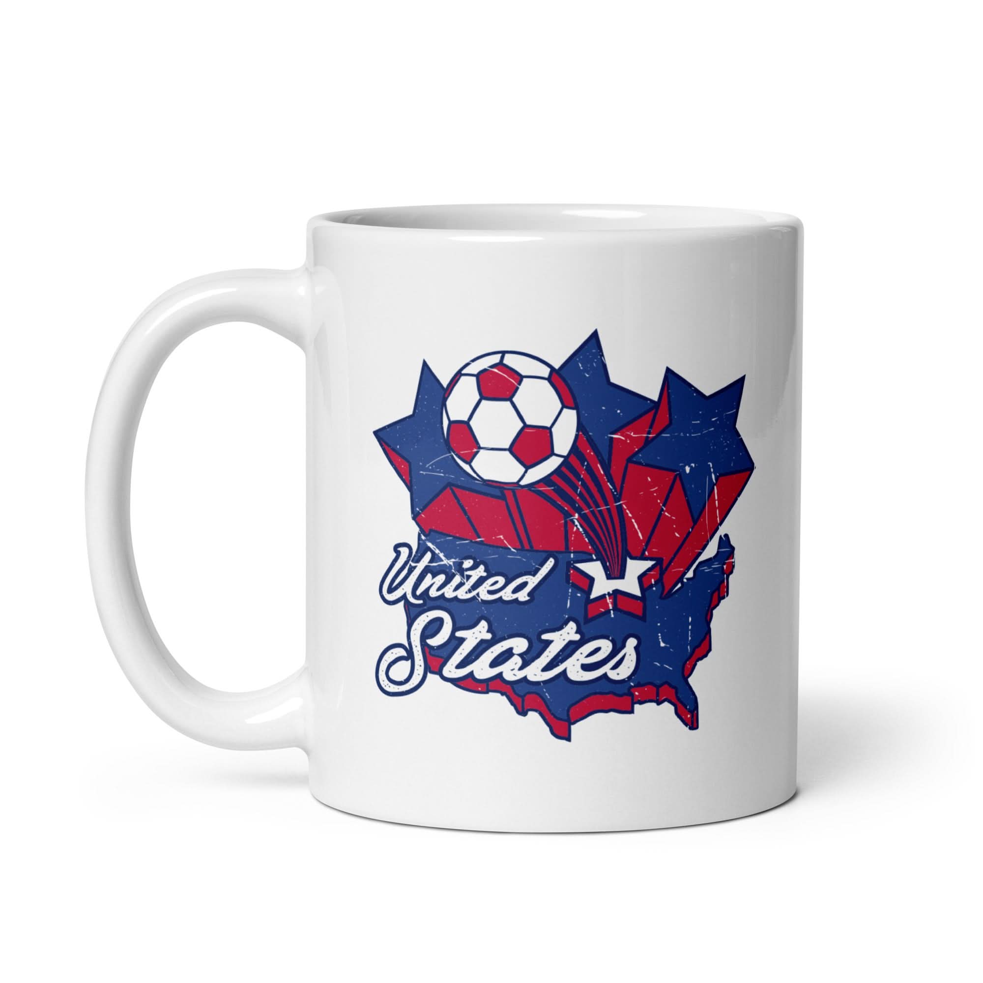 USA Soccer Vintage Map Mug 2