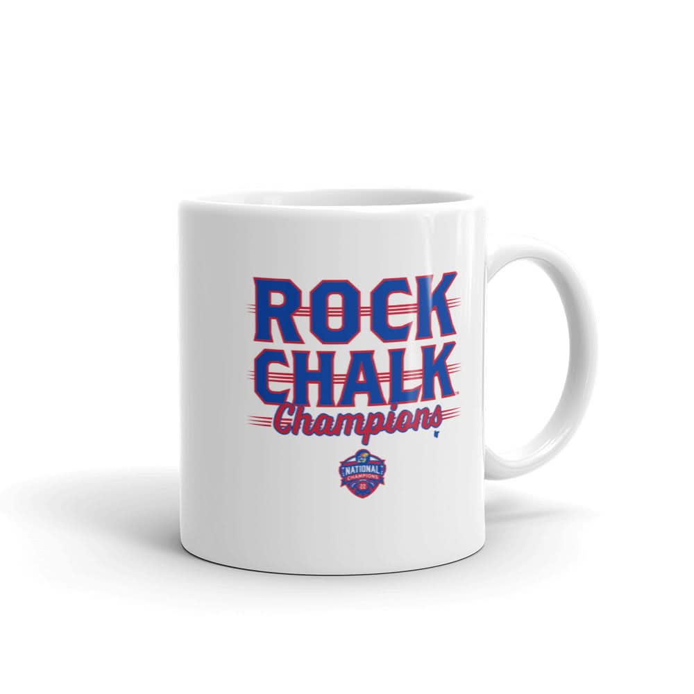 Kansas Basketball: Rock Chalk Champions Mug 1