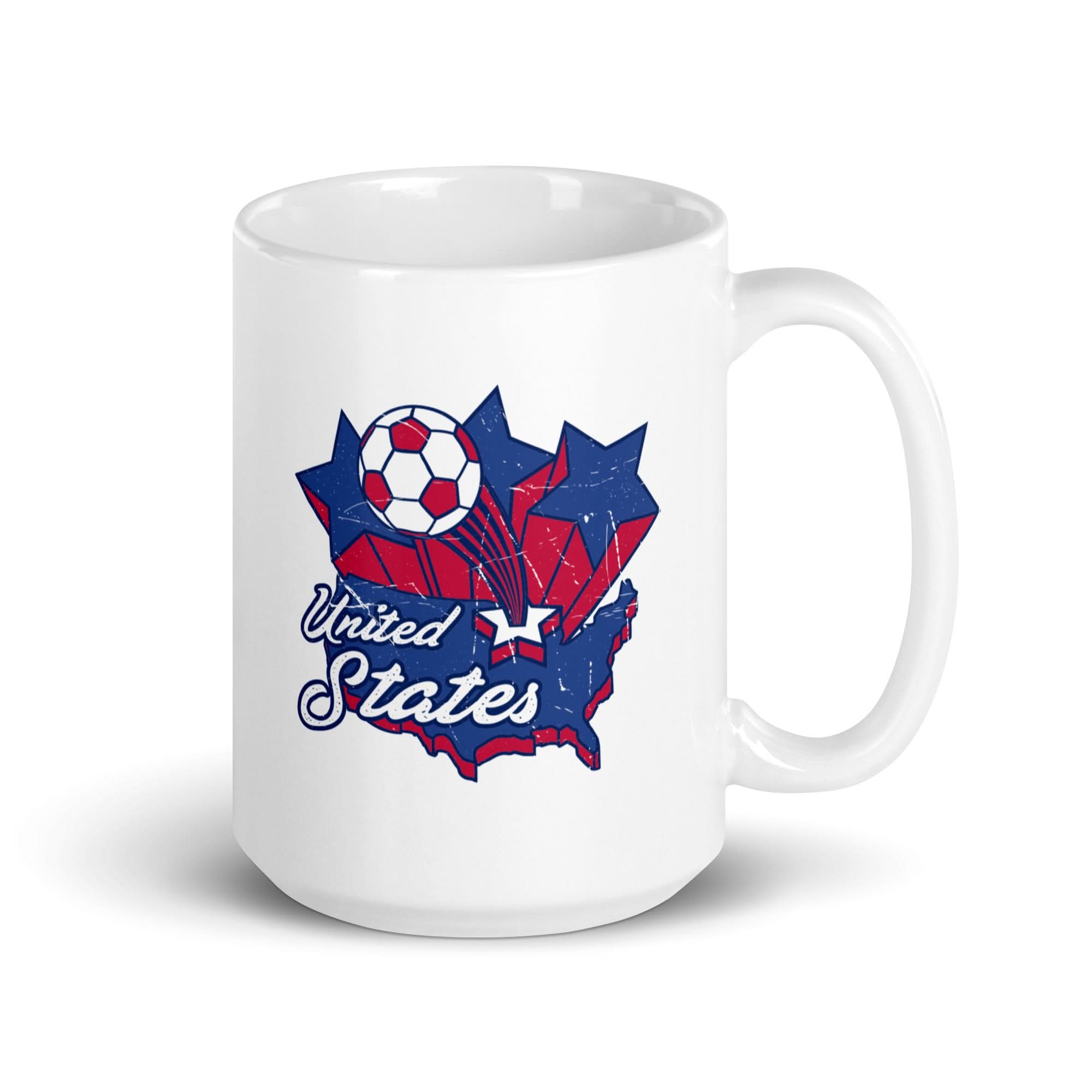USA Soccer Vintage Map Mug 4