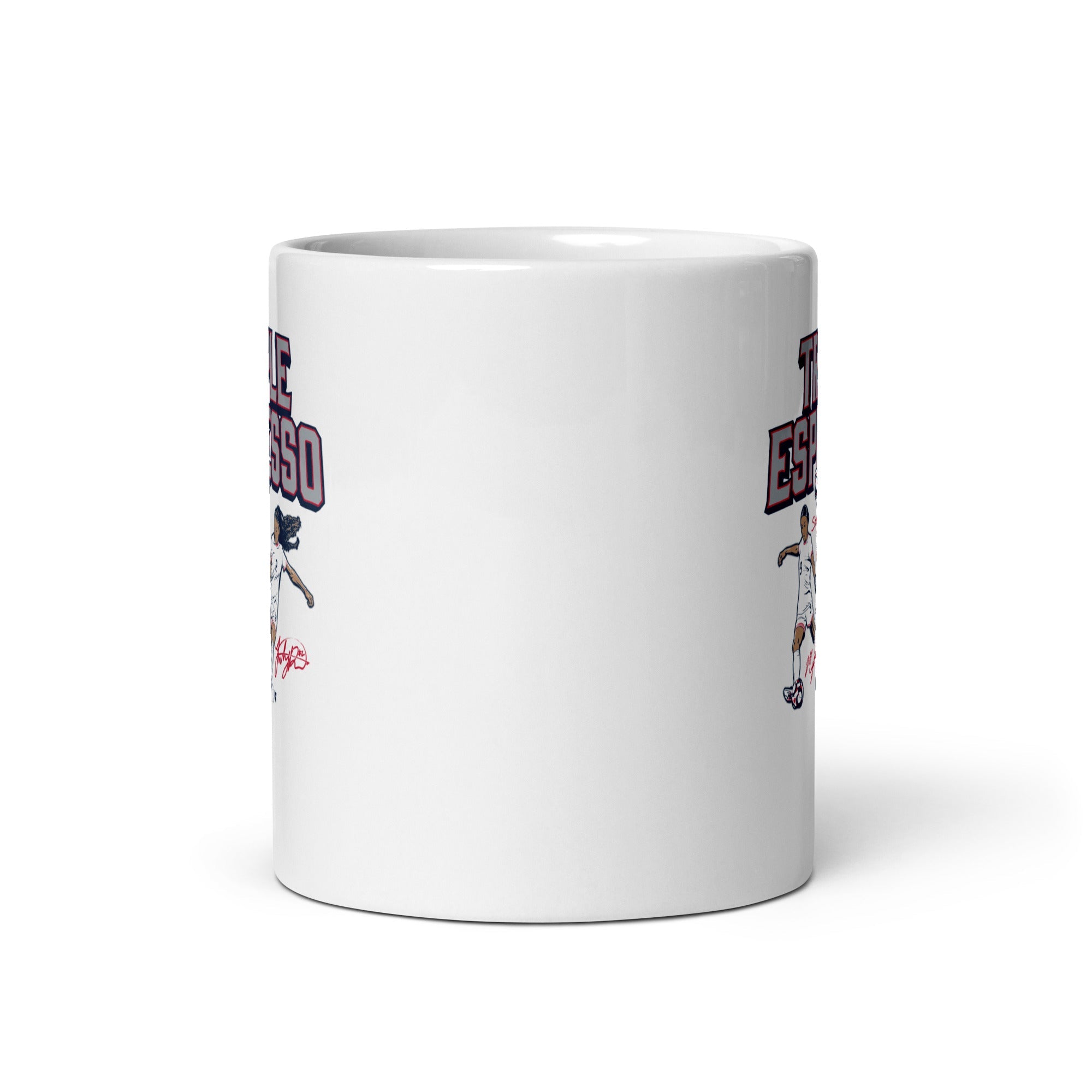 Mallory Swanson, Trinity Rodman, & Sophia Wilson: Triple Espresso Stars Mug 4