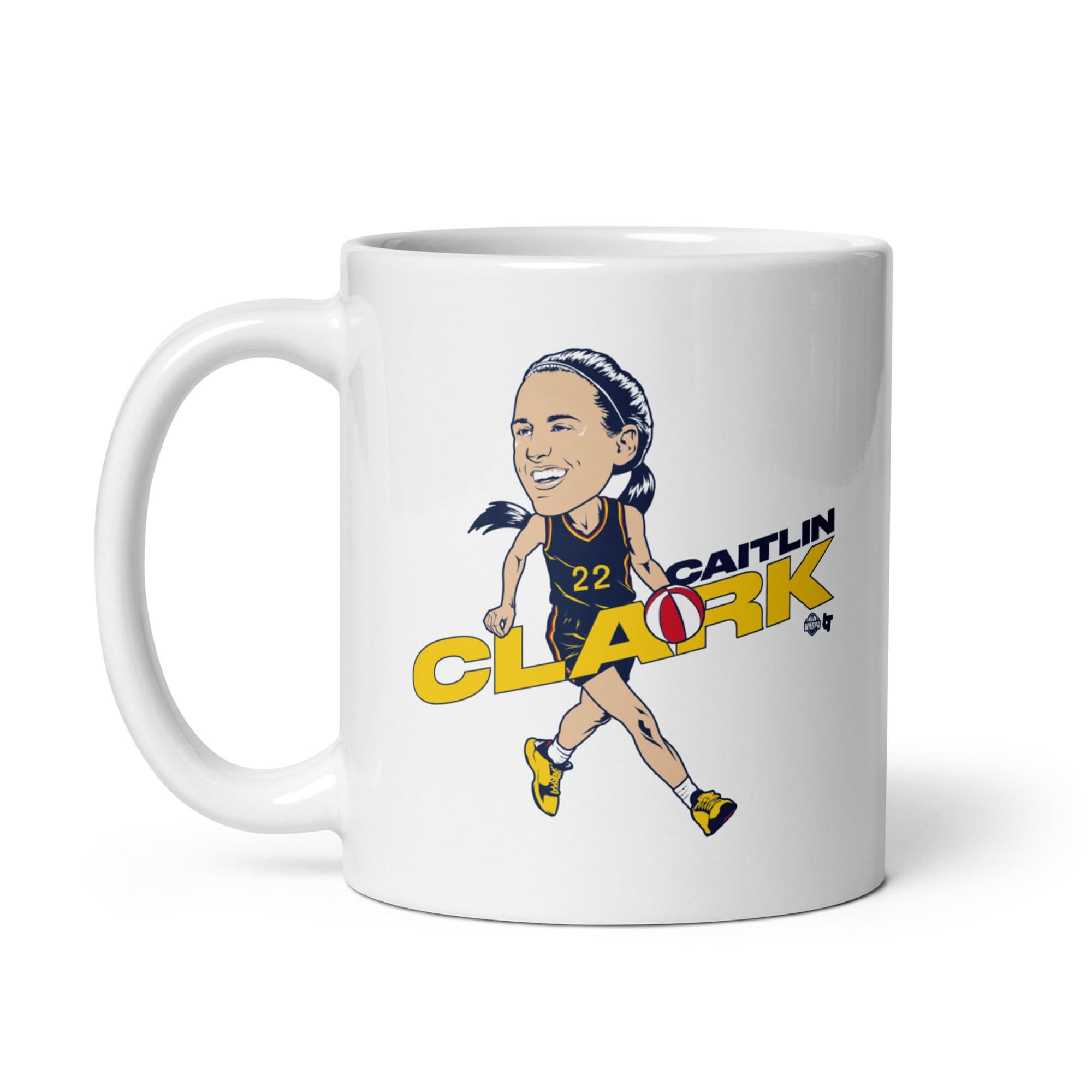 Caitlin Clark: Caricature - Indiana Mug 3