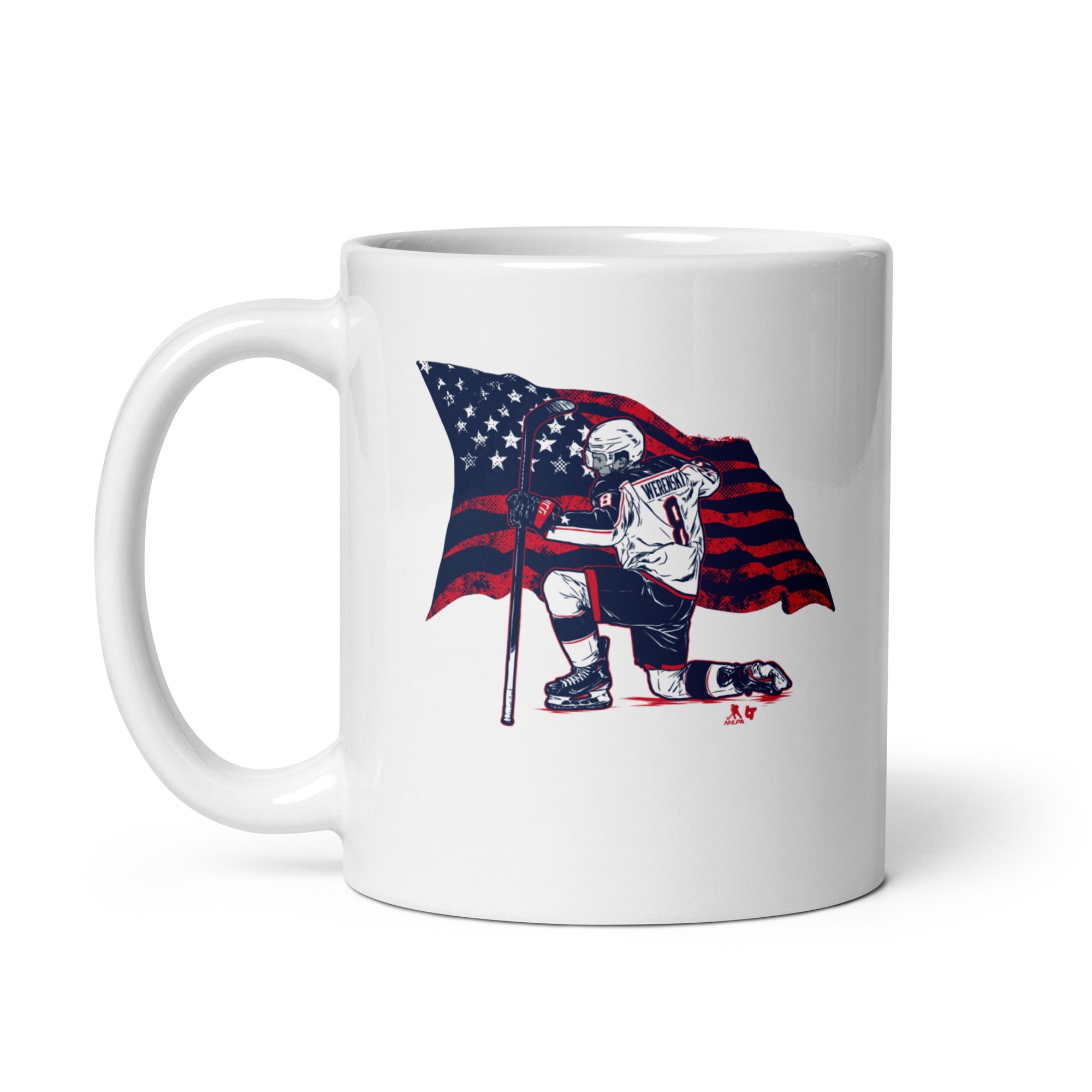 Zach Werenski: Stars & Stripes Superstar Pose Mug 3