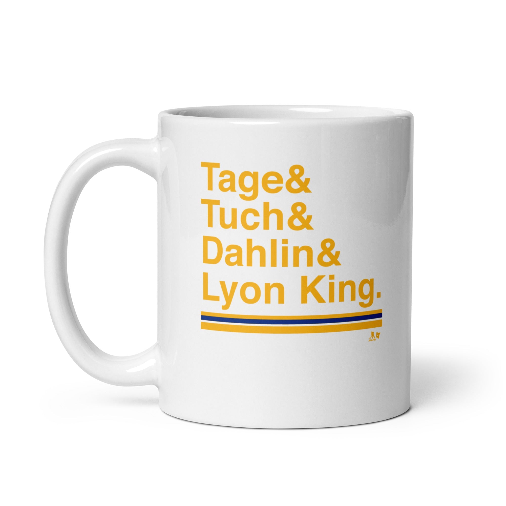 Buffalo Hockey Ampersand: Tage & Tuch & Dahlin & Lyon King Mug 3