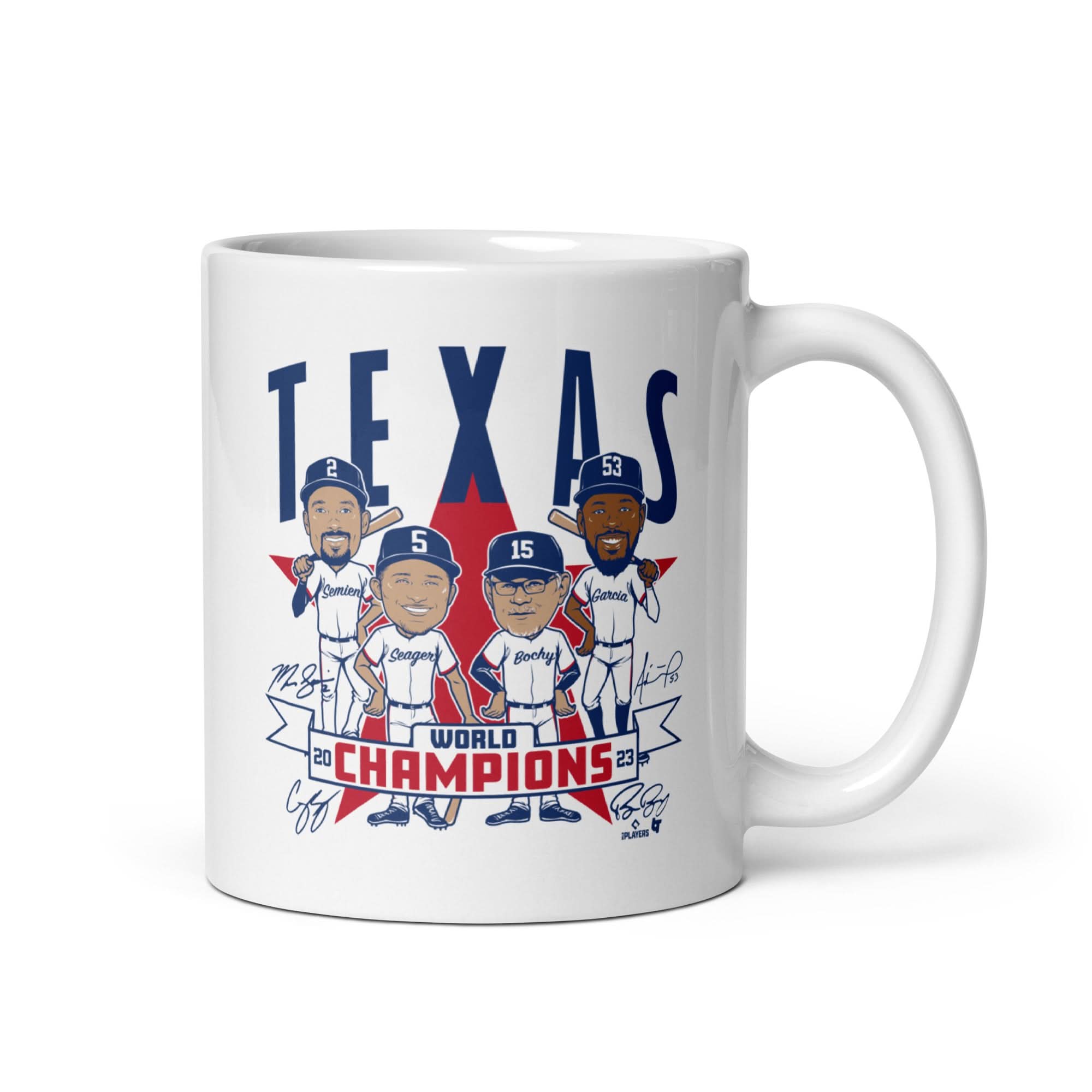 Texas Baseball: World Champions Caricatures Mug 2