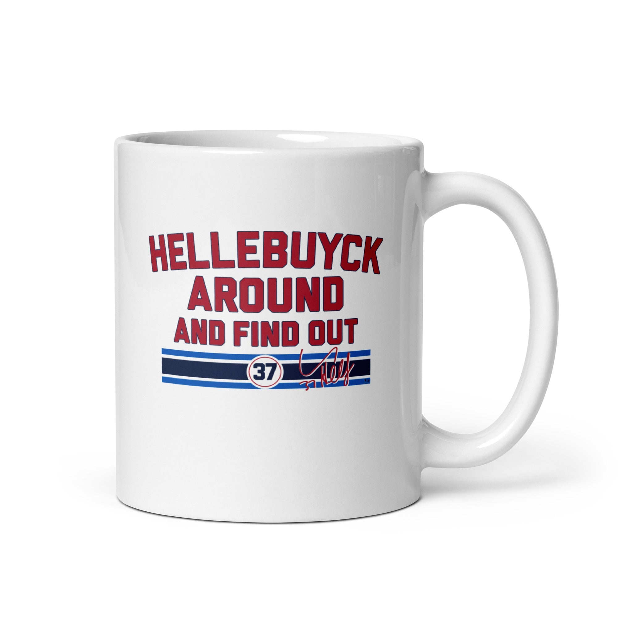 Connor Hellebuyck Around and Find Out Mug 2