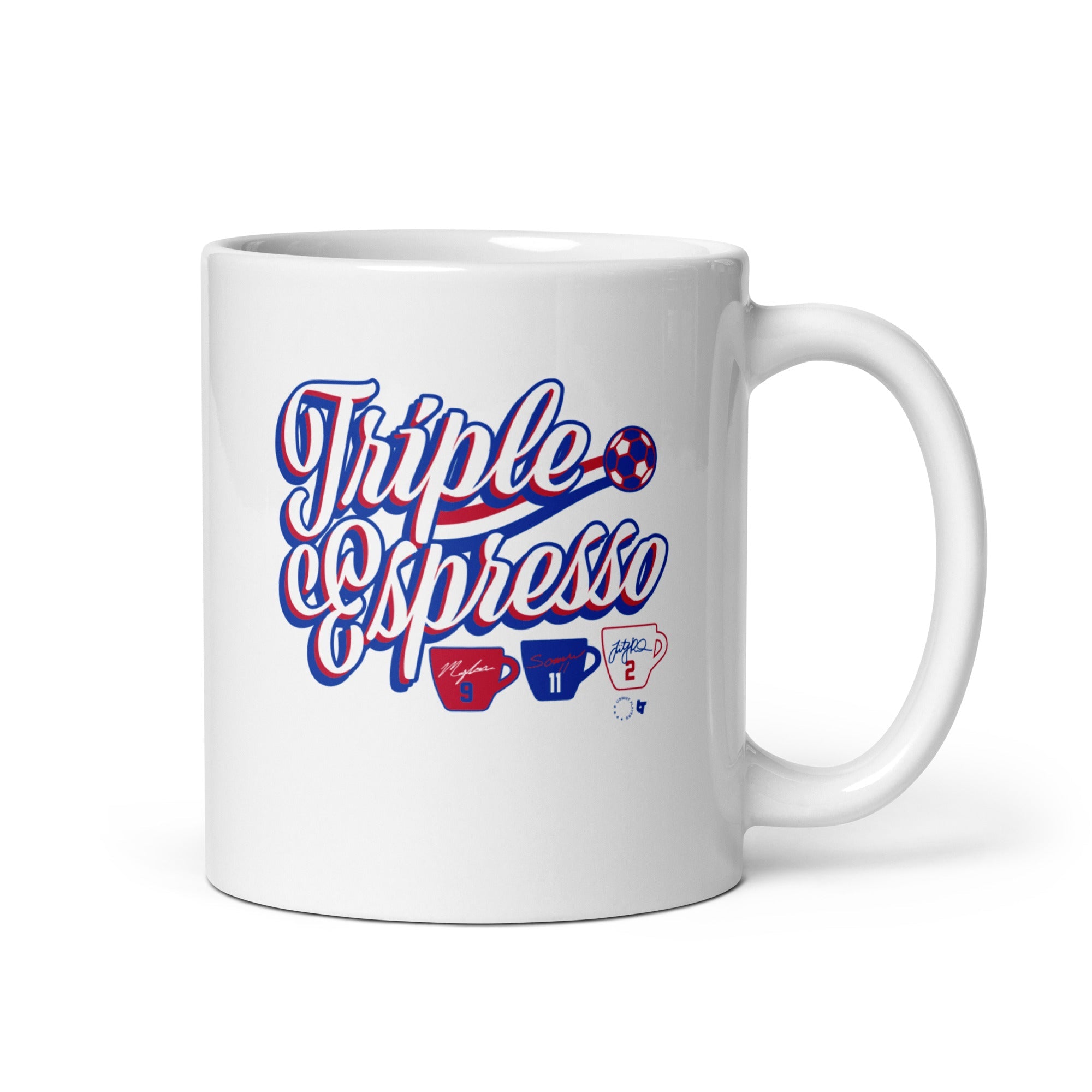 Mallory Swanson, Trinity Rodman, & Sophia Wilson: Triple Espresso Mug 2