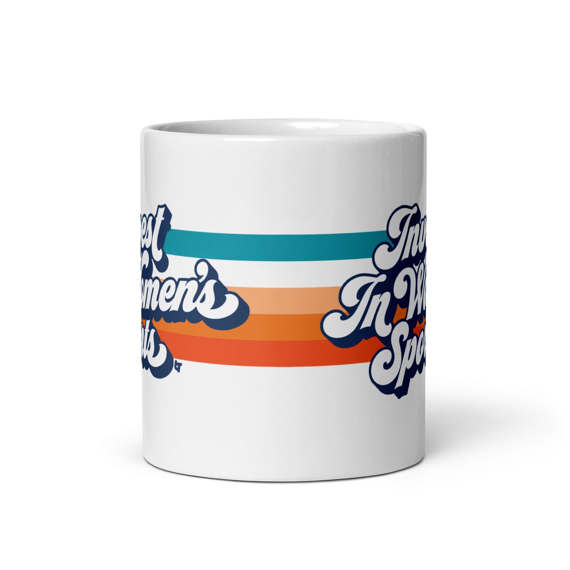 Invest In Women's Sports Script Mug 3