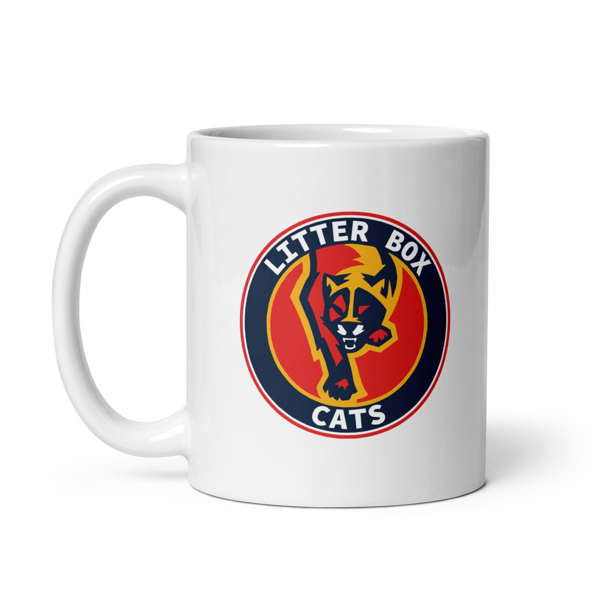 For Hockey Fans: Litter Box Cats Logo Mug 2