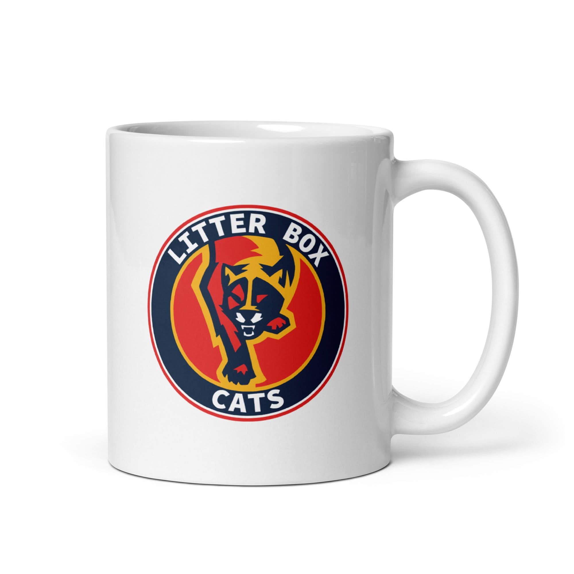 For Hockey Fans: Litter Box Cats Logo Mug 1