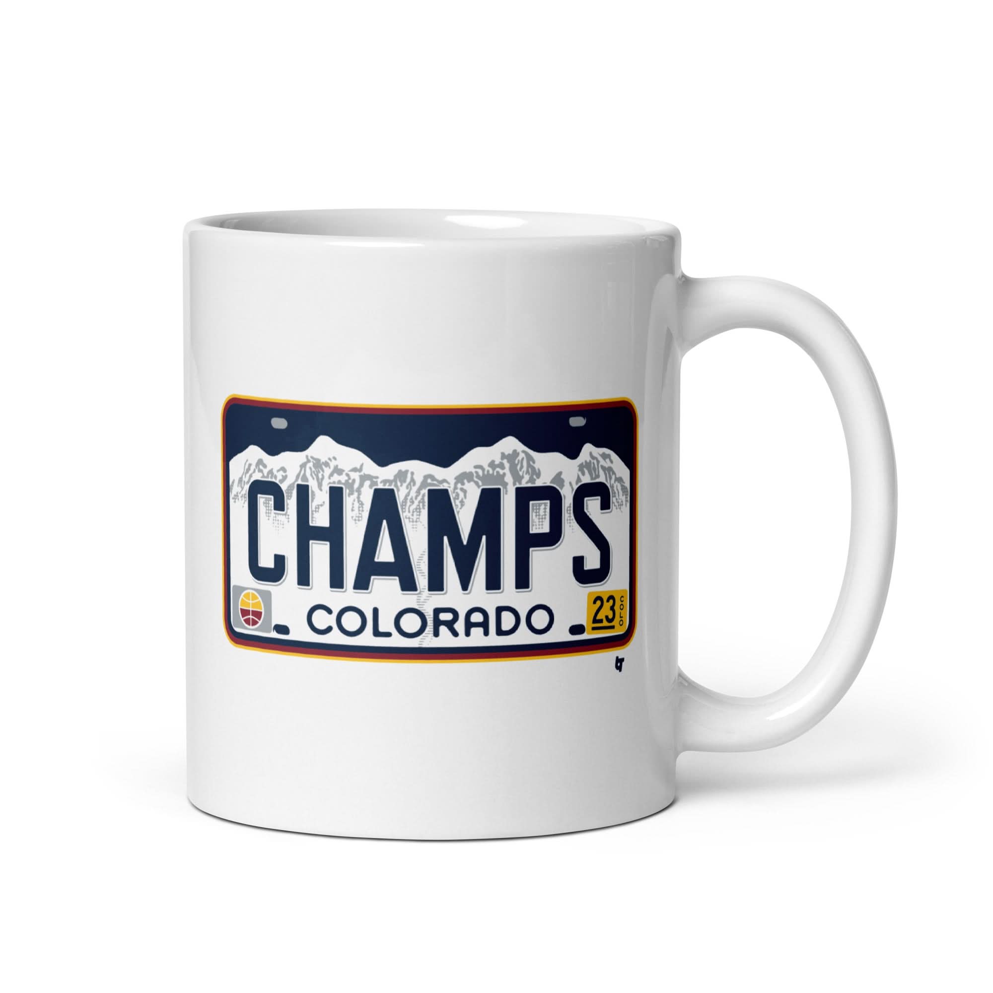 Denver Champs License Plate Mug 1
