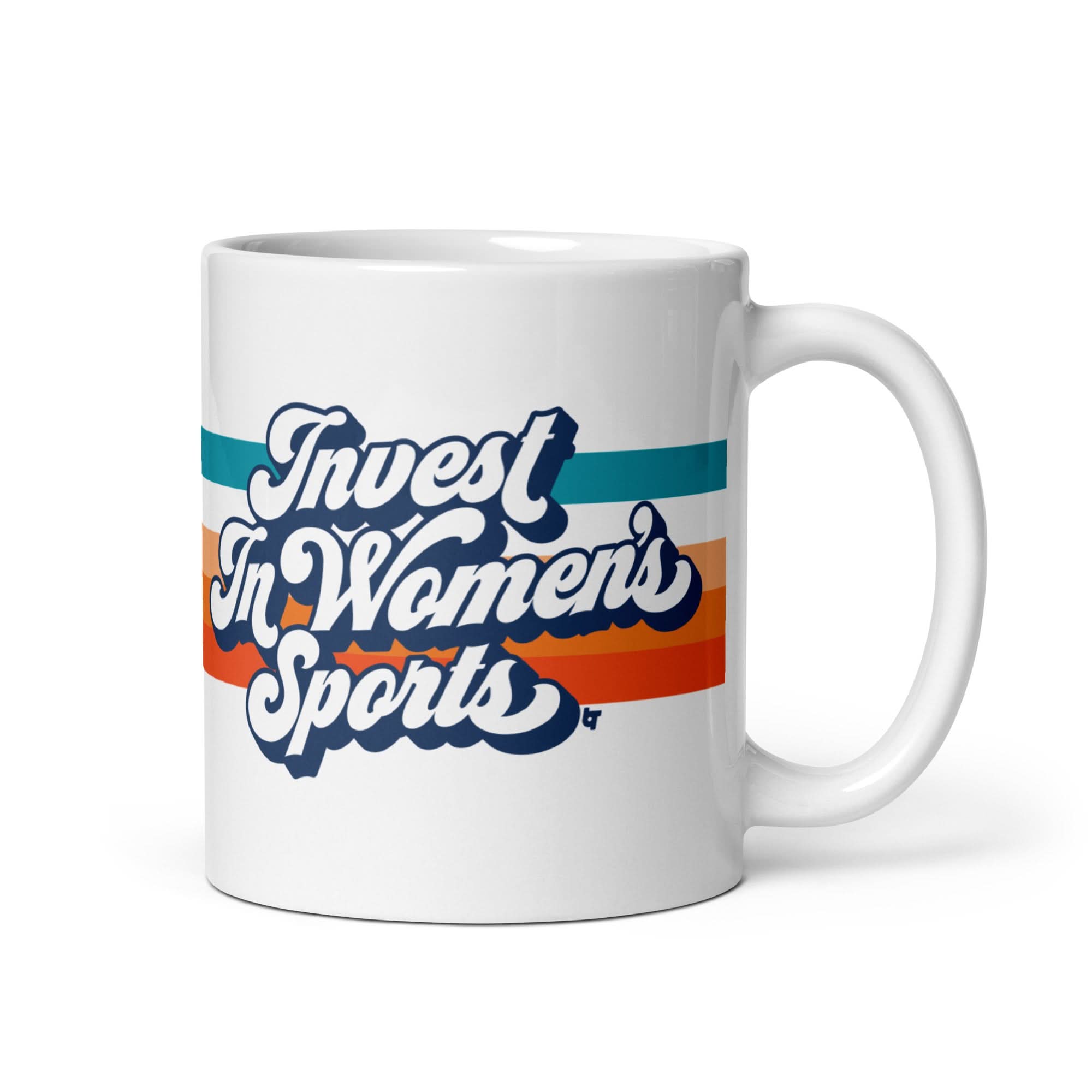 Invest In Women's Sports Script Mug 1