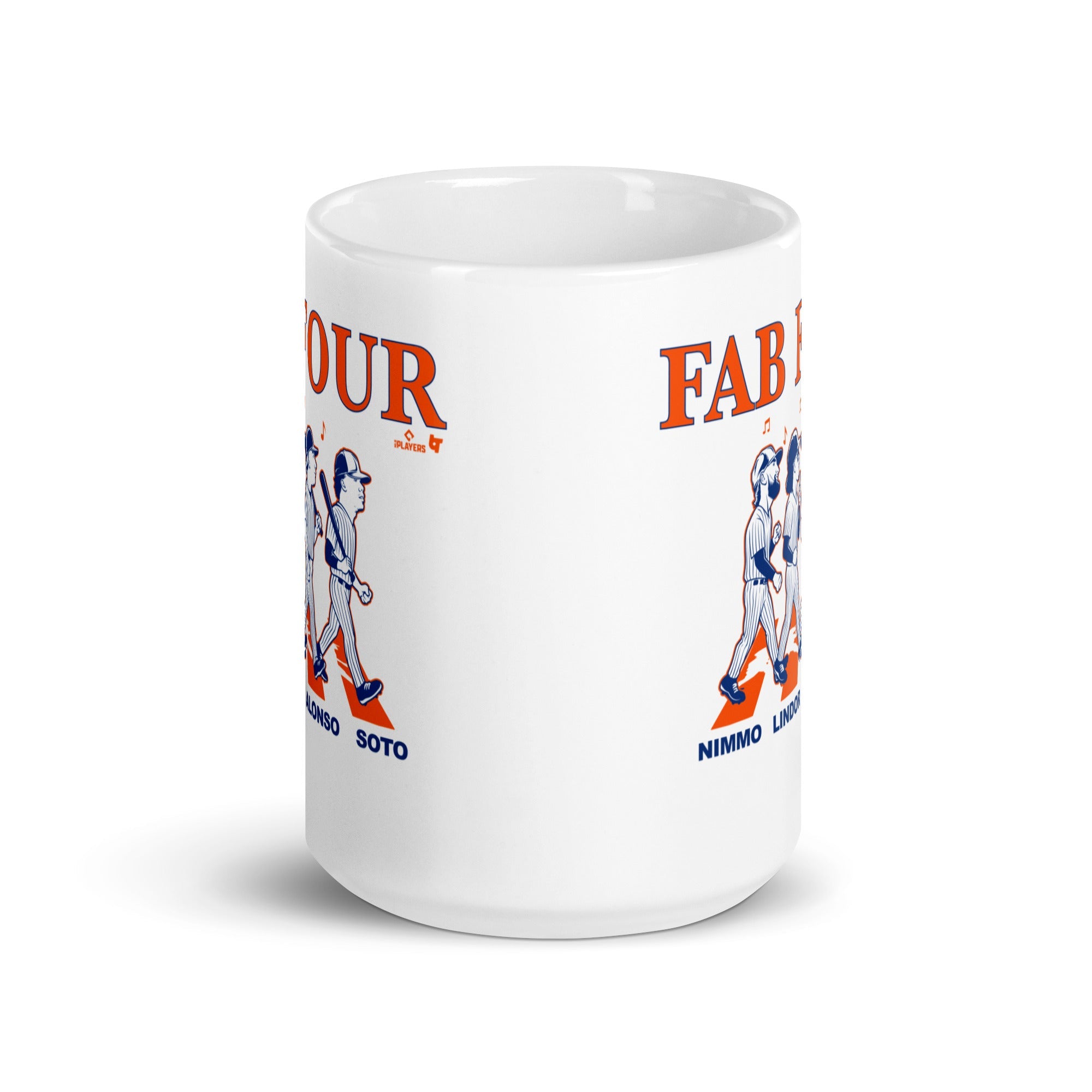 Francisco Lindor, Juan Soto, Pete Alonso, & Brandon Nimmo: Fab Four Album Mug 6