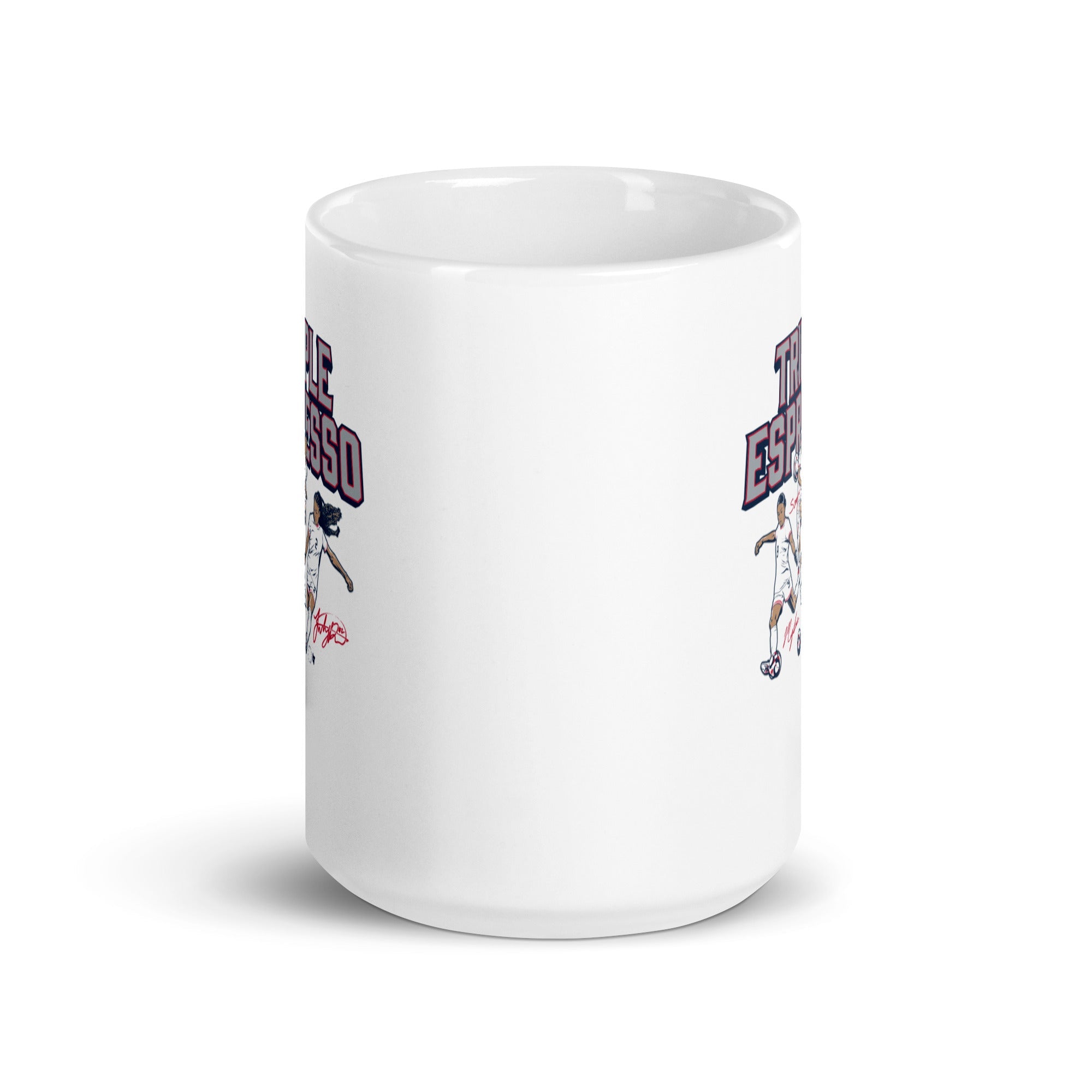 Mallory Swanson, Trinity Rodman, & Sophia Wilson: Triple Espresso Stars Mug 6
