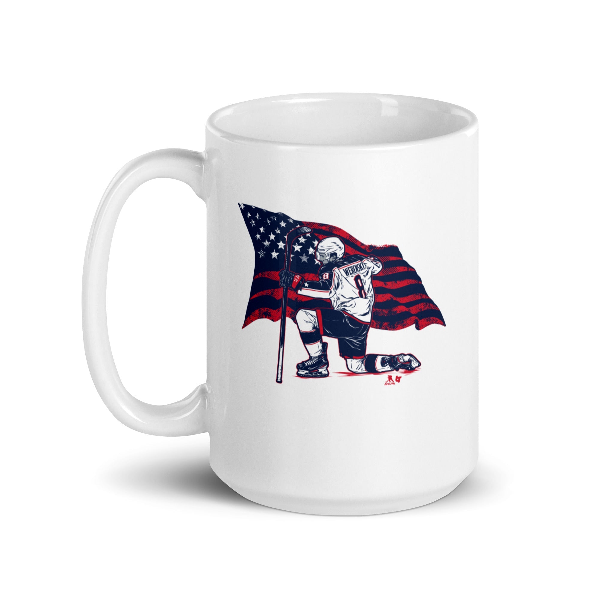 Zach Werenski: Stars & Stripes Superstar Pose Mug 5