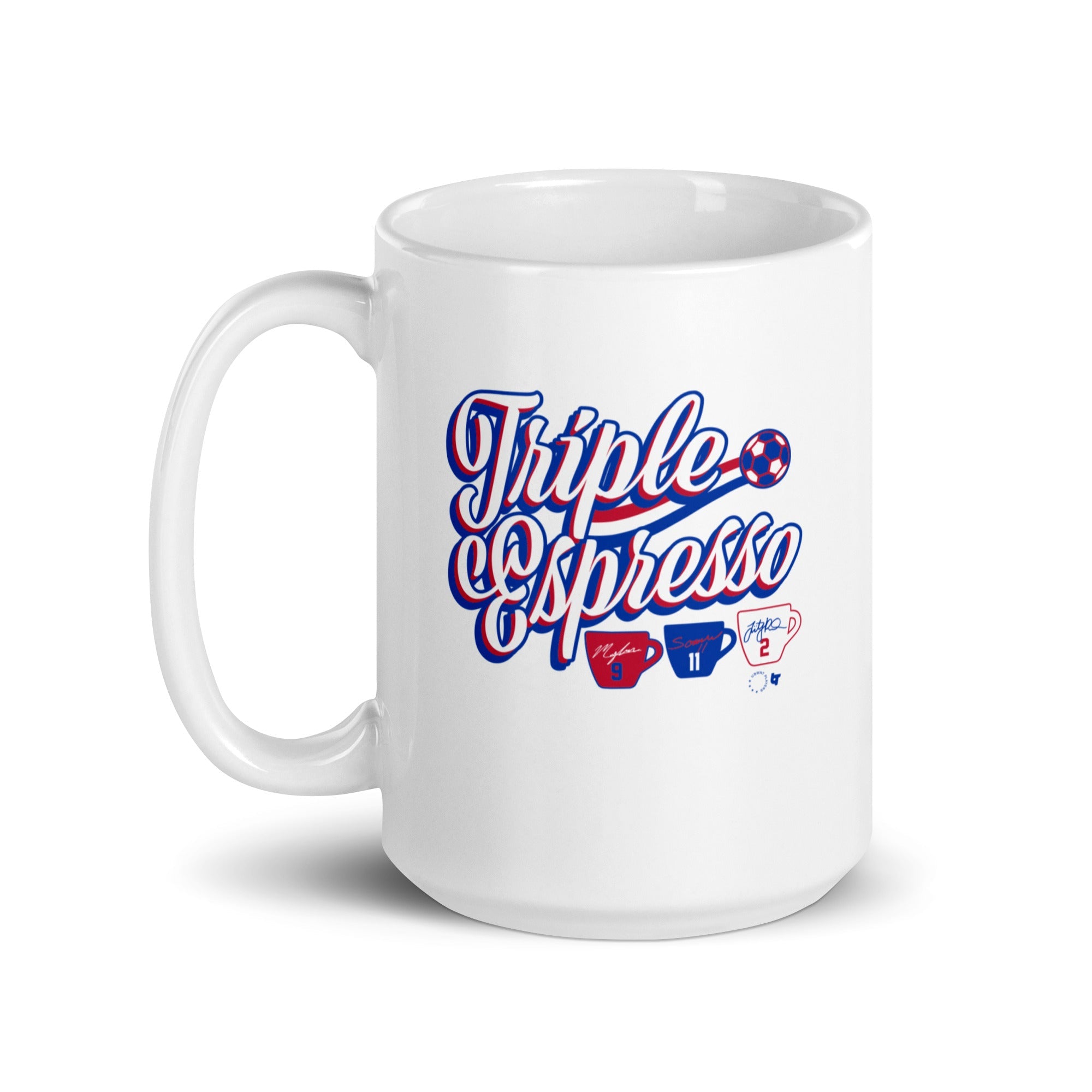 Mallory Swanson, Trinity Rodman, & Sophia Wilson: Triple Espresso Mug 5